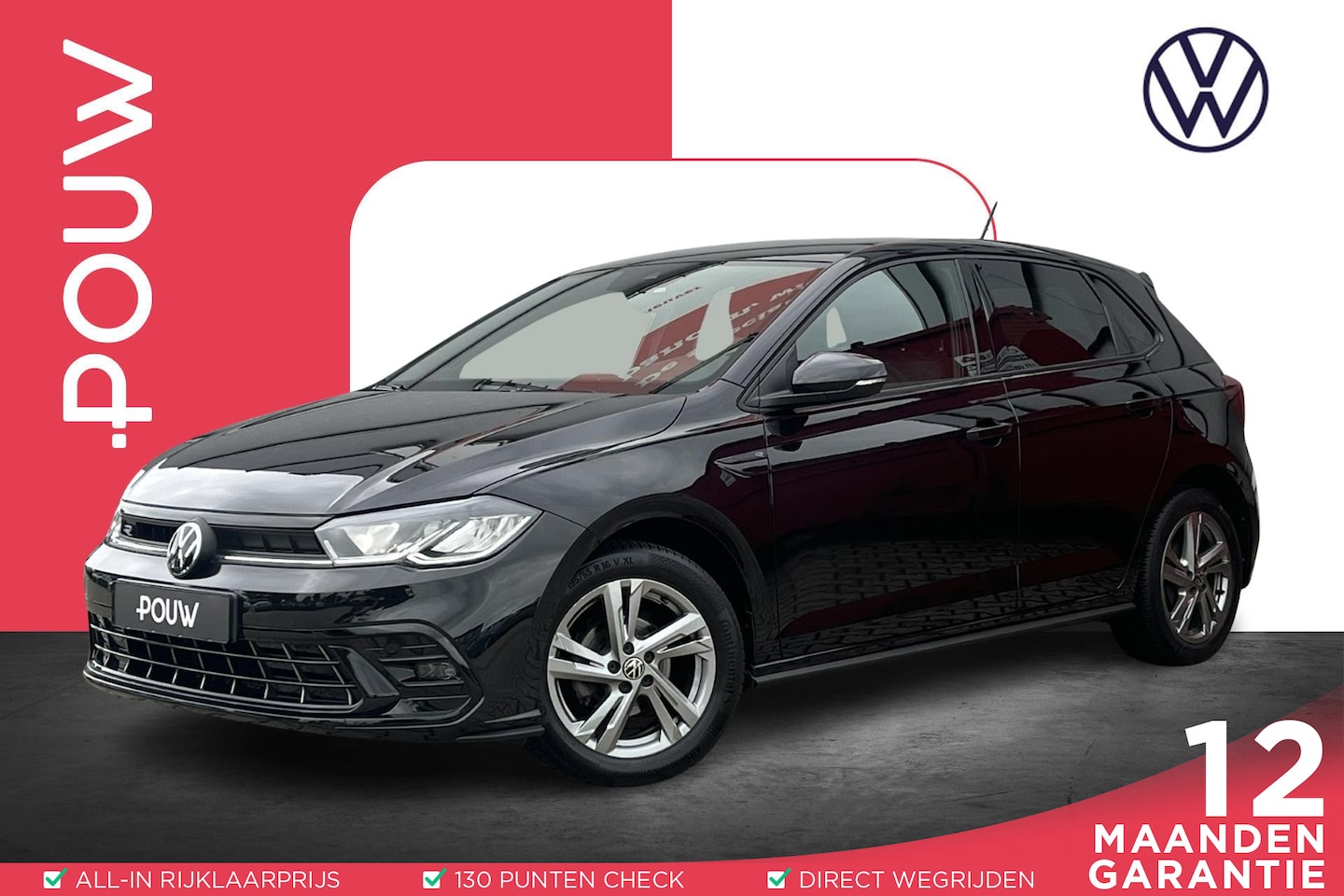 Volkswagen Polo - 1.0 TSI 95pk R-Line | App Connect | Adaptive Cruise | Climate Controle - AutoWereld.nl