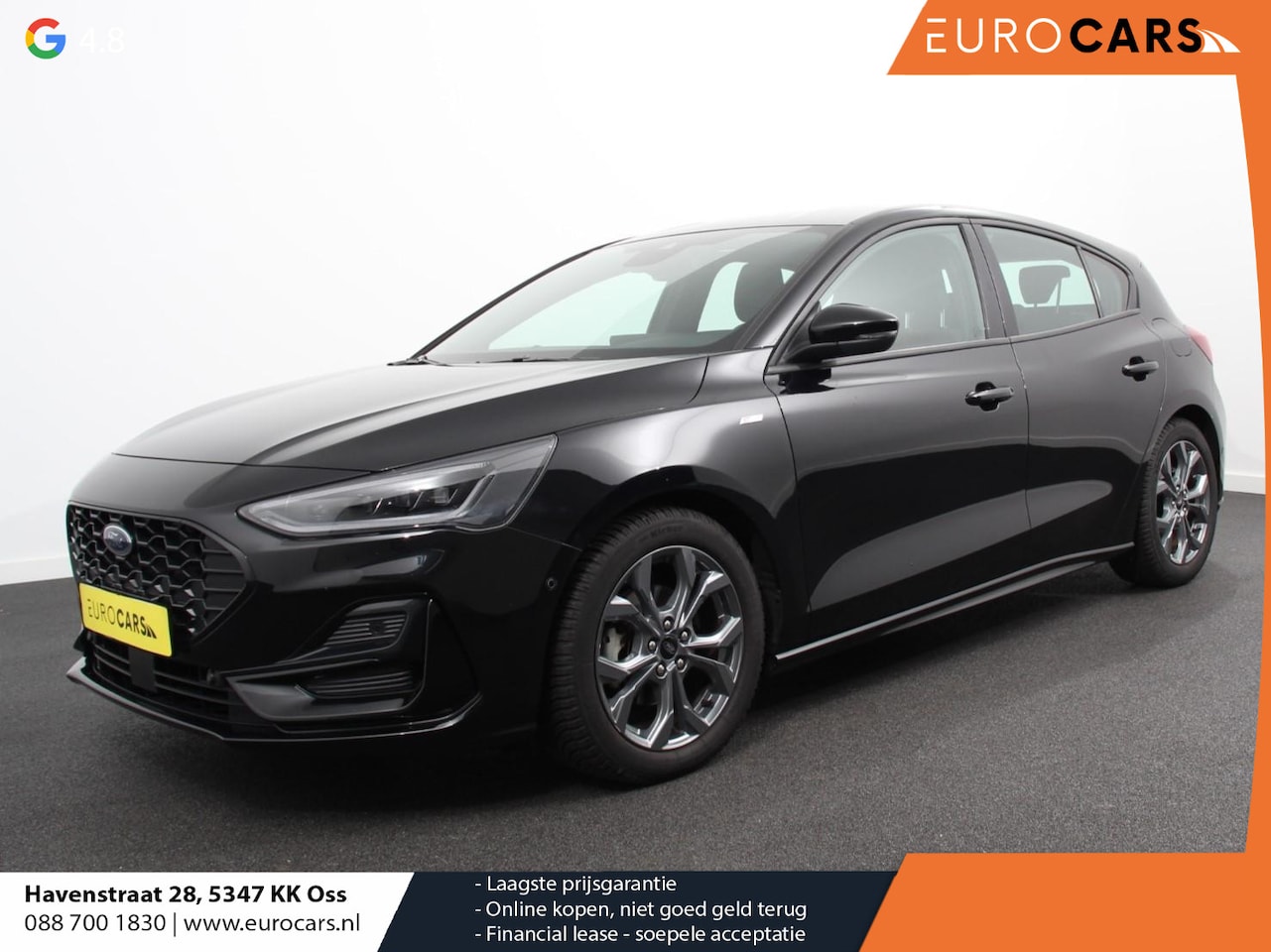 Ford Focus - 1.0 EcoBoost Hybrid ST Line Navigatie Climate Control Led Dab Camera Parkeer sensoren Crui - AutoWereld.nl