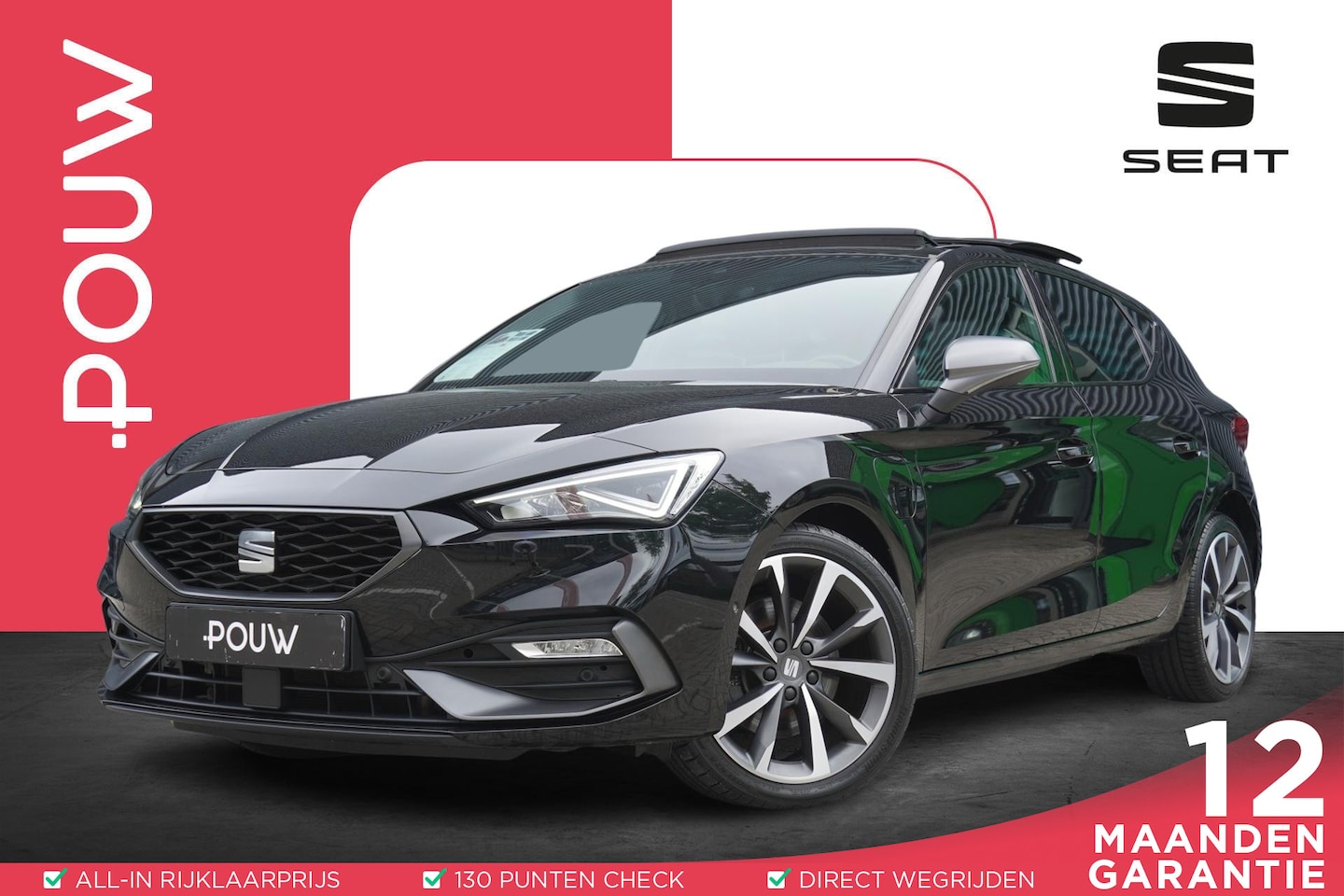 SEAT Leon - 1.4 TSI eHybrid 204pk PHEV FR Business Intense | SoH 90% | Panoramadak | Stuurwiel Verwarm - AutoWereld.nl