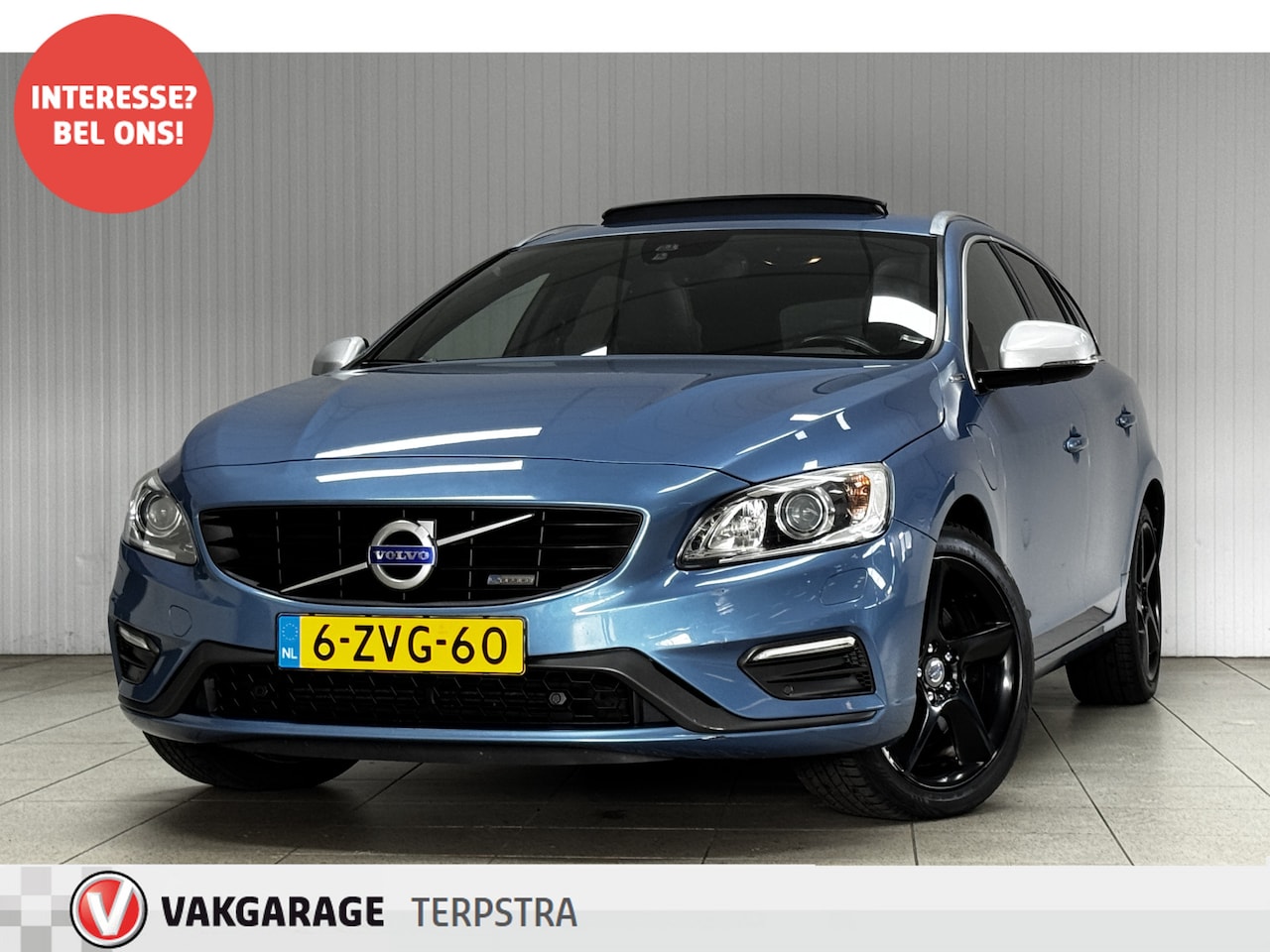 Volvo V60 - 2.4 D6 AWD Plug-In Hybrid R-Design/ D-Riem Verv 164.000KM!/ Automaat/ Trekhaak/ Schuif-Kan - AutoWereld.nl