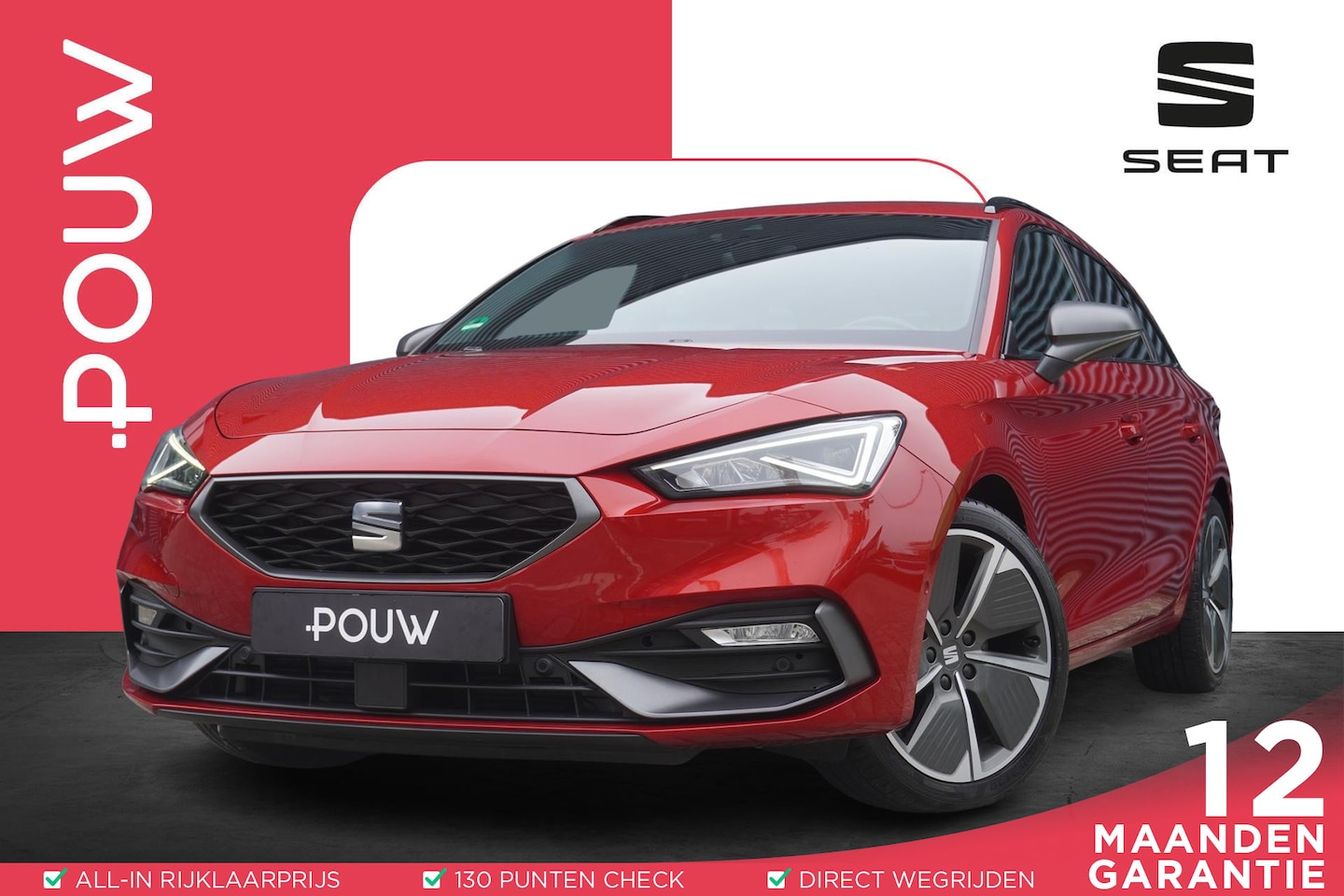 SEAT Leon Sportstourer - 1.5 eTSI 150pk DSG FR Launch Edition | Trekhaak | Beats Audio | Adaptief Onderstel | Adapt - AutoWereld.nl