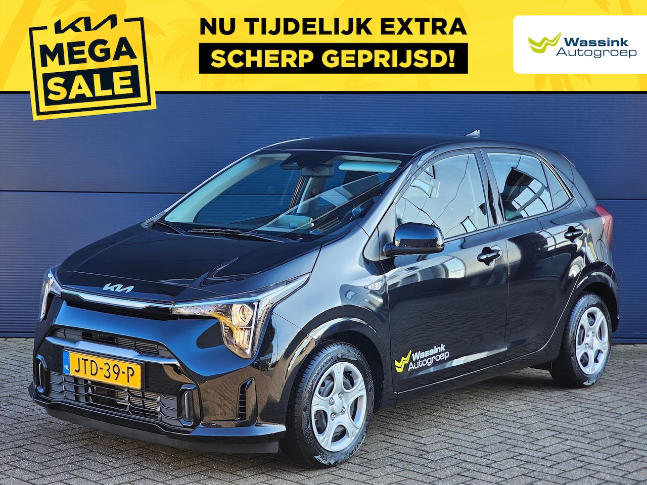 Kia Picanto - 1.0 DPi 63pk 4-zits DynamicLine | Navigatie | Parkeercamera | Cruise control | - AutoWereld.nl