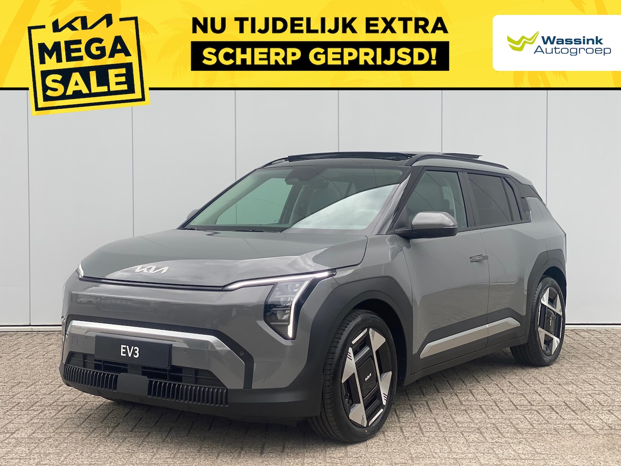 Kia EV3 - 58,3 kWh 204pk Plus Advanced | Navigatie | Stoel & stuuverwarming | Glazen schuif-kantel d - AutoWereld.nl
