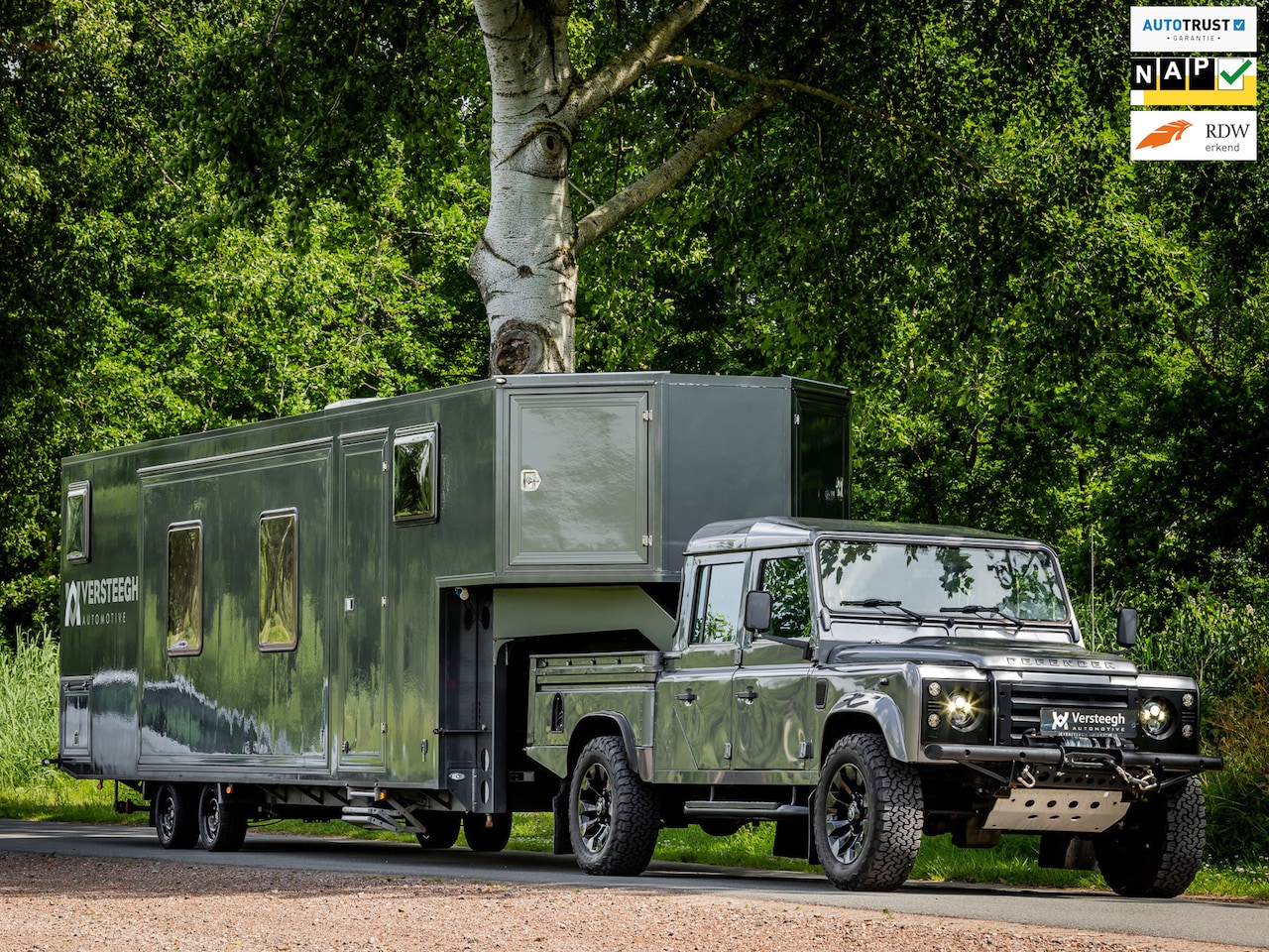 Land Rover Defender 130 - 2.2 D 130" S Crew Cab x Bolle Trailer|Zonnepanelen|Camper - AutoWereld.nl