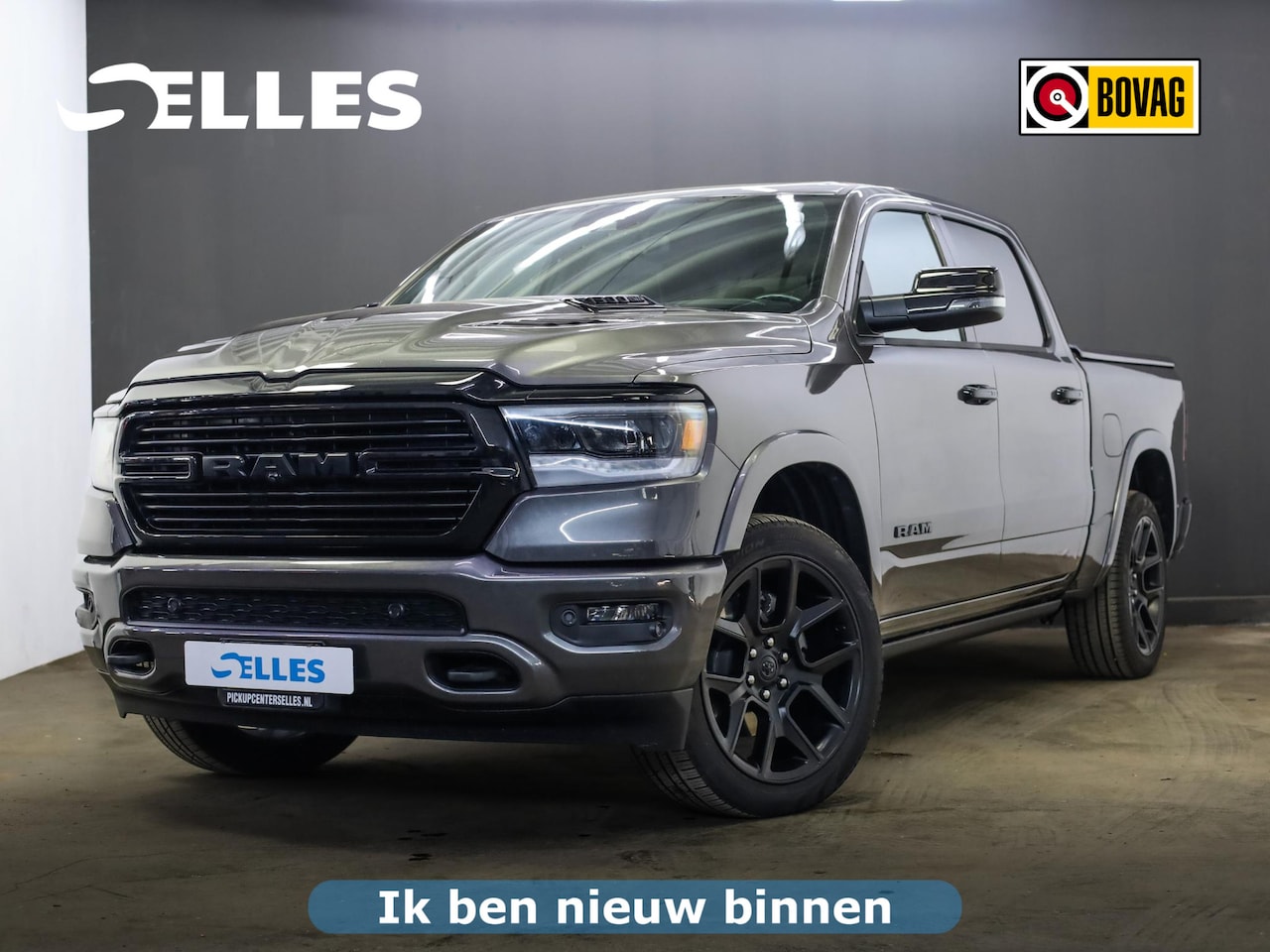 Dodge Ram 1500 - 5.7 V8 4x4 Crew Cab Laramie Night | Prins LPG | Luchtvering | Adaptieve Cruise Control | H - AutoWereld.nl