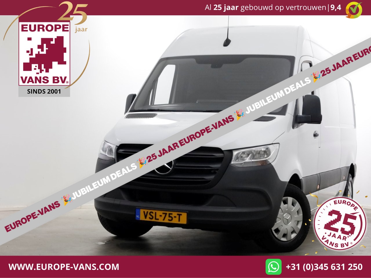 Mercedes-Benz Sprinter - 215 CDI 150pk L2H2 9G Automaat Airco/CarPlay 12-2022 - AutoWereld.nl