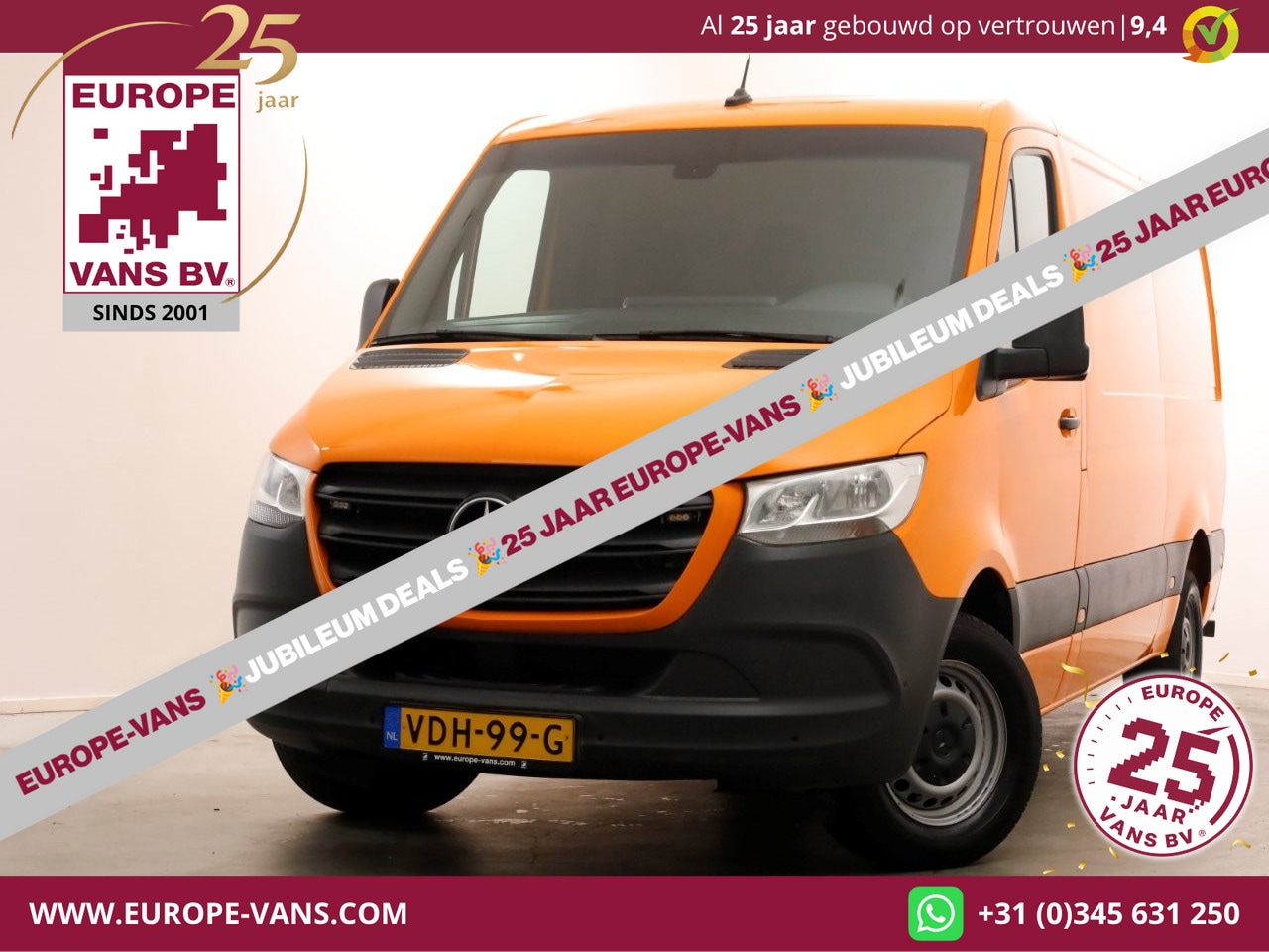 Mercedes-Benz Sprinter - 316 CDI 163pk 7G Automaat L2H1 Airco/Camera/Trekhaak 3500kg 11-2019 - AutoWereld.nl