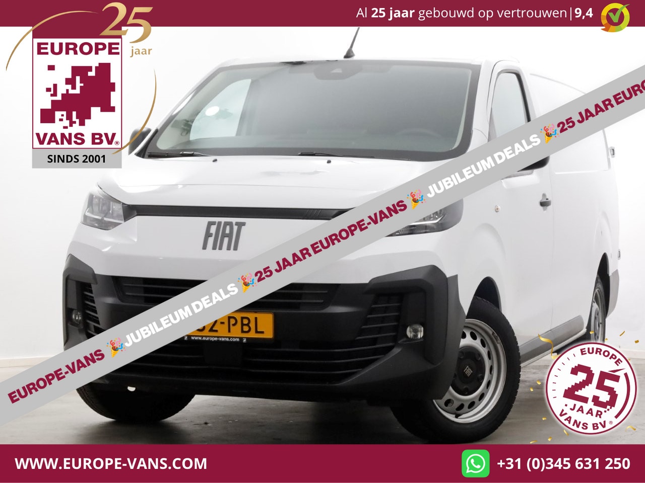 Fiat Scudo - 2.0 Diesel 145pk Automaat L3 Airco/Navi/Camera 09-2024 - AutoWereld.nl