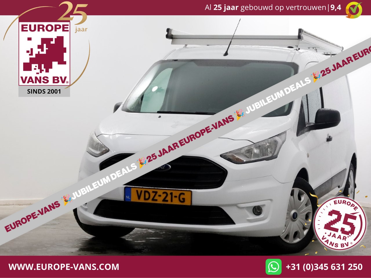 Ford Transit Connect - 1.5 EcoBlue 100pk Automaat L2 Trend Airco/Navi/Camera 01-2020 - AutoWereld.nl