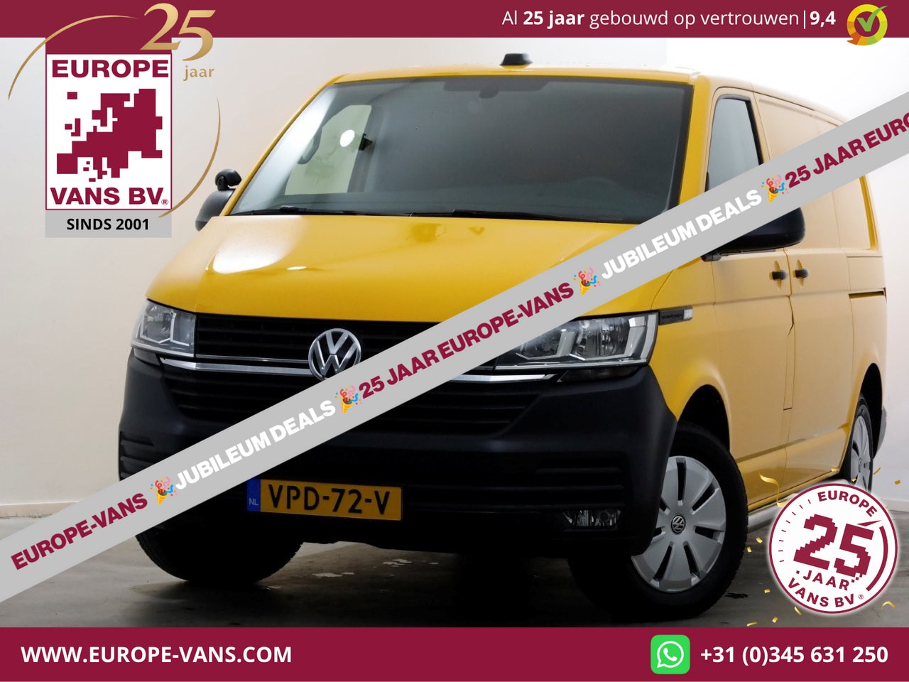 Volkswagen Transporter - T6.1 2.0 TDI 150pk L1H1 DSG-Automaat Airco/Navi/2x Schuifdeur 04-2022 - AutoWereld.nl