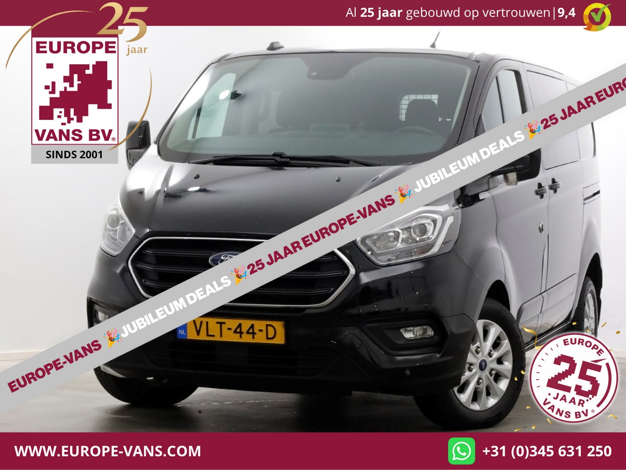 Ford Transit Custom - 2.0 TDCI 130pk L1H1 Automaat D.C. Limited Airco/Navi/2x Schuifdeur 10-2021 - AutoWereld.nl