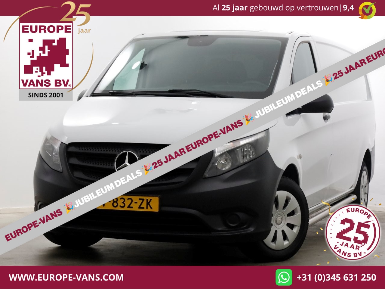 Mercedes-Benz Vito - 111 CDI 115pk E6 XL Extra Lang Airco/Camera/Achterklep 06-2019 - AutoWereld.nl