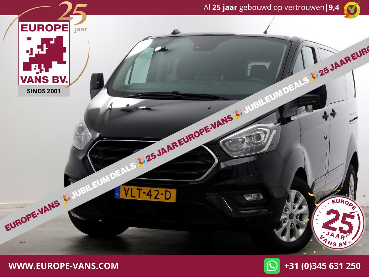 Ford Transit Custom - 2.0 TDCI 130pk L1H1 Automaat D.C. Limited Airco/Navi/2x Schuifdeur 10-2021 - AutoWereld.nl