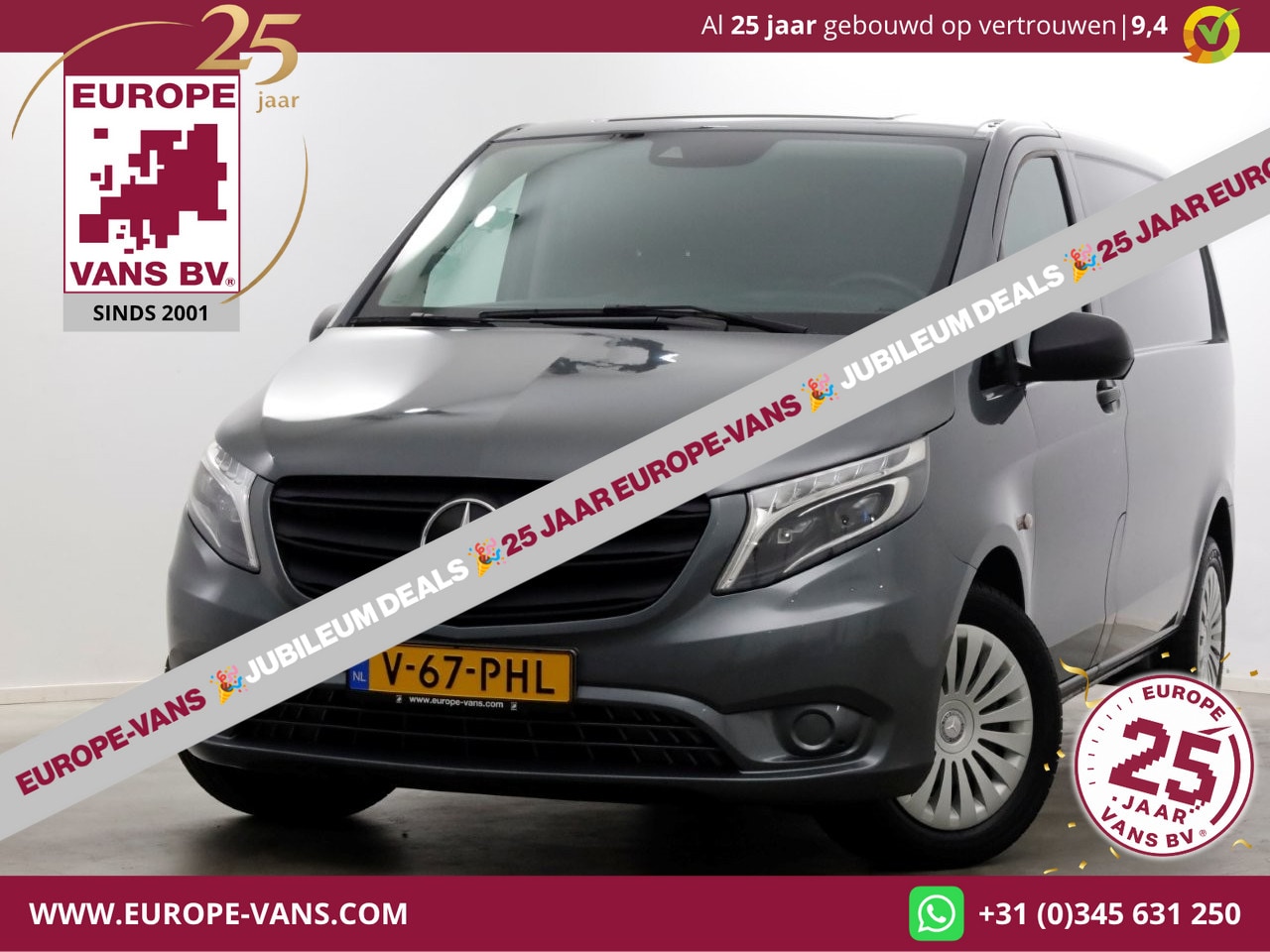 Mercedes-Benz Vito - 119 CDI 190pk RWD 9G Automaat Compact LED/Airco/Achterklep 12-2021 - AutoWereld.nl