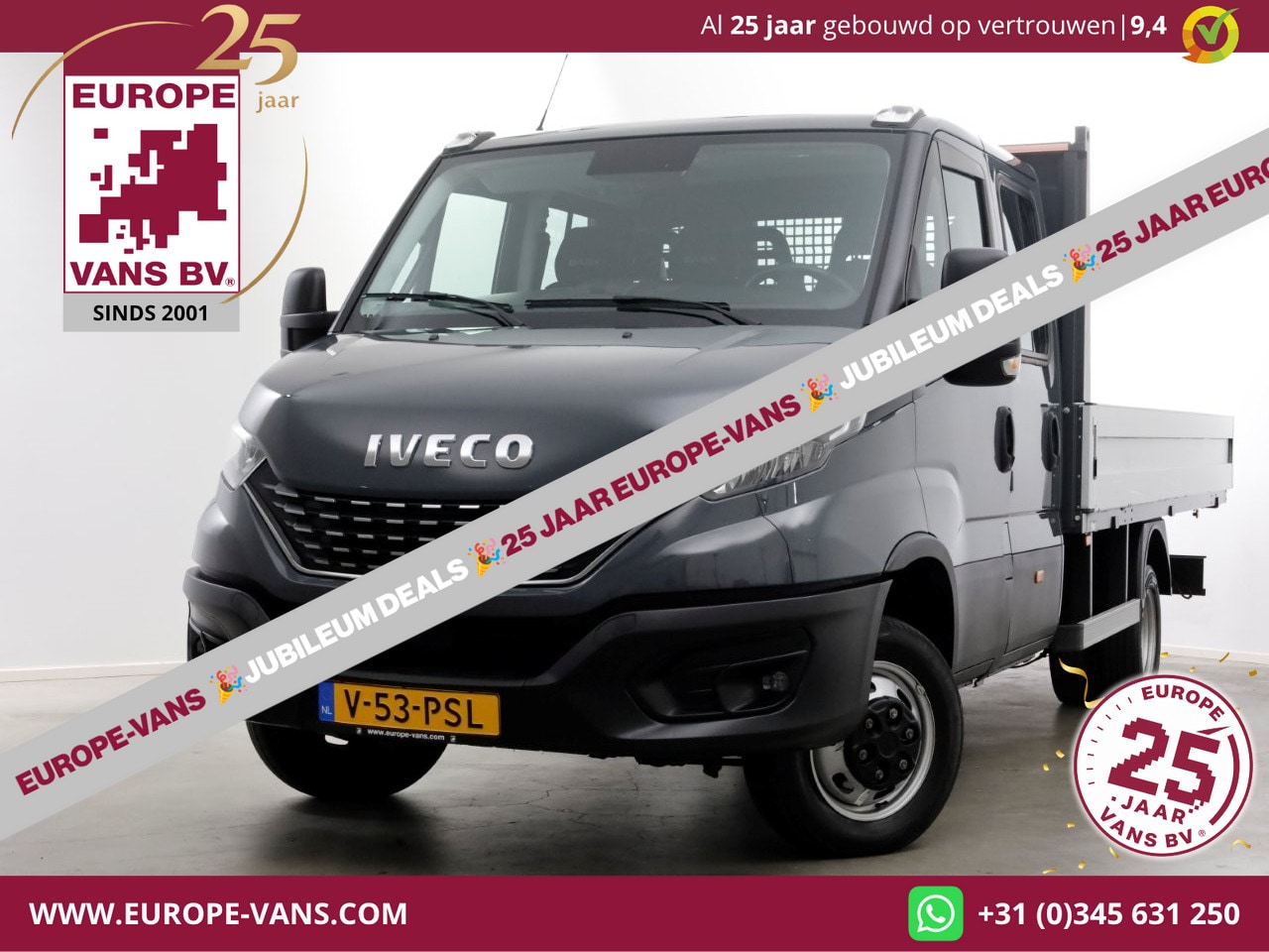 Iveco Daily - 35C18 3.0 180pk HiMatic Automaat D.C. Open Laadbak L412cm Trekhaak 3500kg 09-2022 - AutoWereld.nl