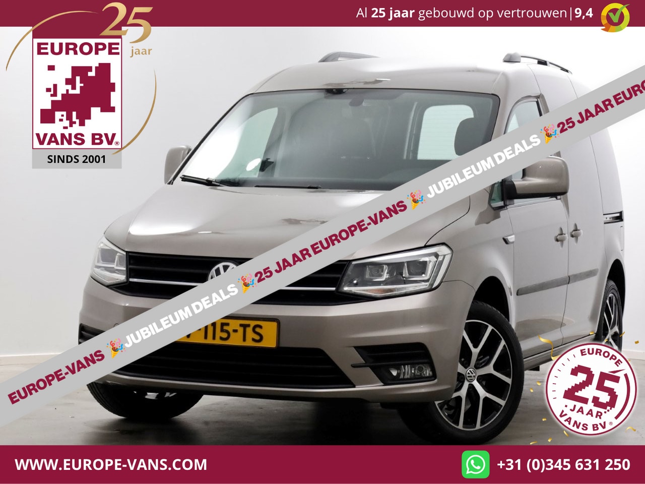 Volkswagen Caddy - 2.0 TDI 102pk L1H1 Exclusive Edition LED/ACC/Navi/2x Schuifdeur 01-2019 - AutoWereld.nl