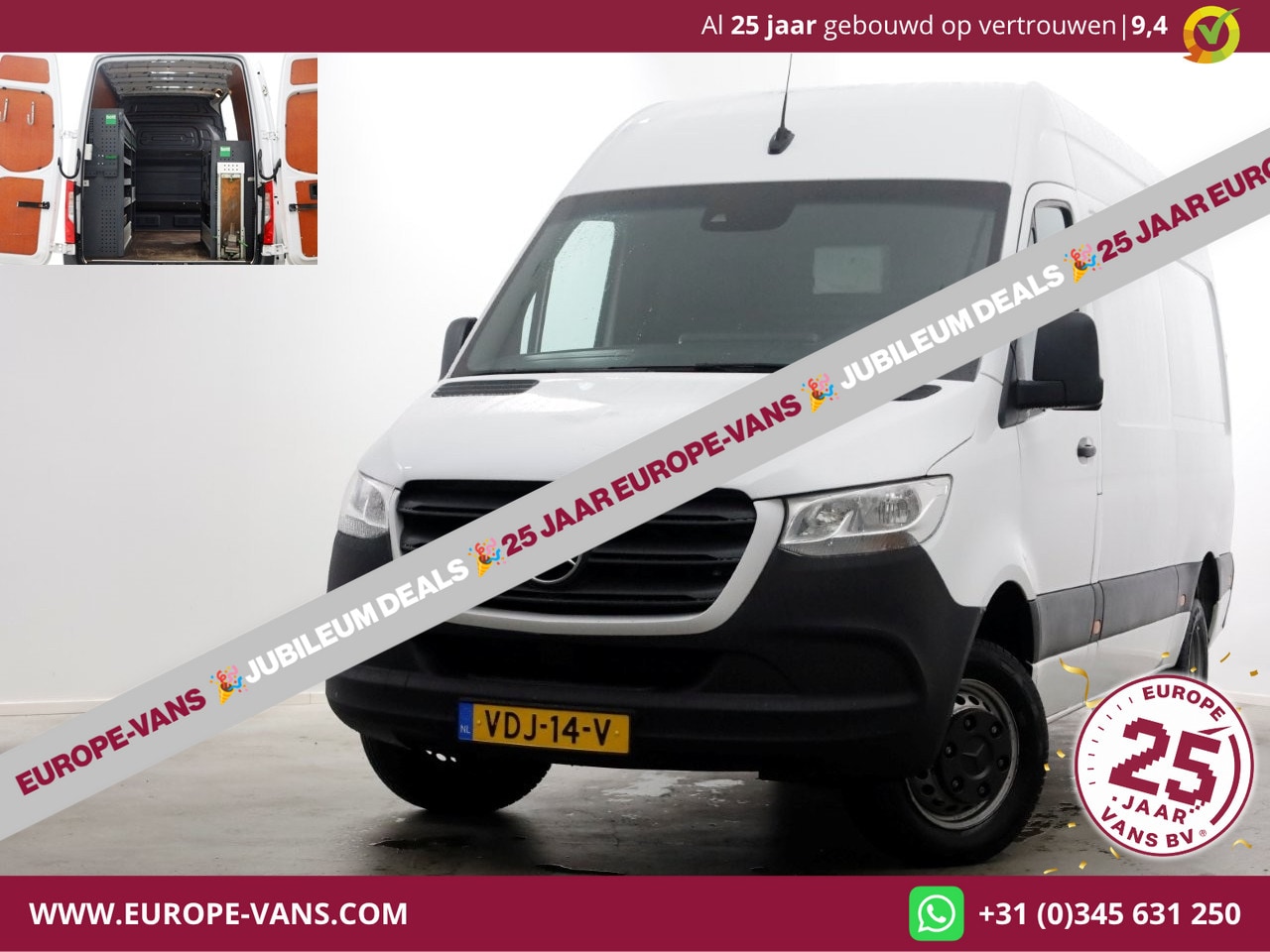 Mercedes-Benz Sprinter - 516 CDI 163pk E6 L2H2 Airco/Inrichting/230V Trekhaak 3500kg 11-2019 - AutoWereld.nl
