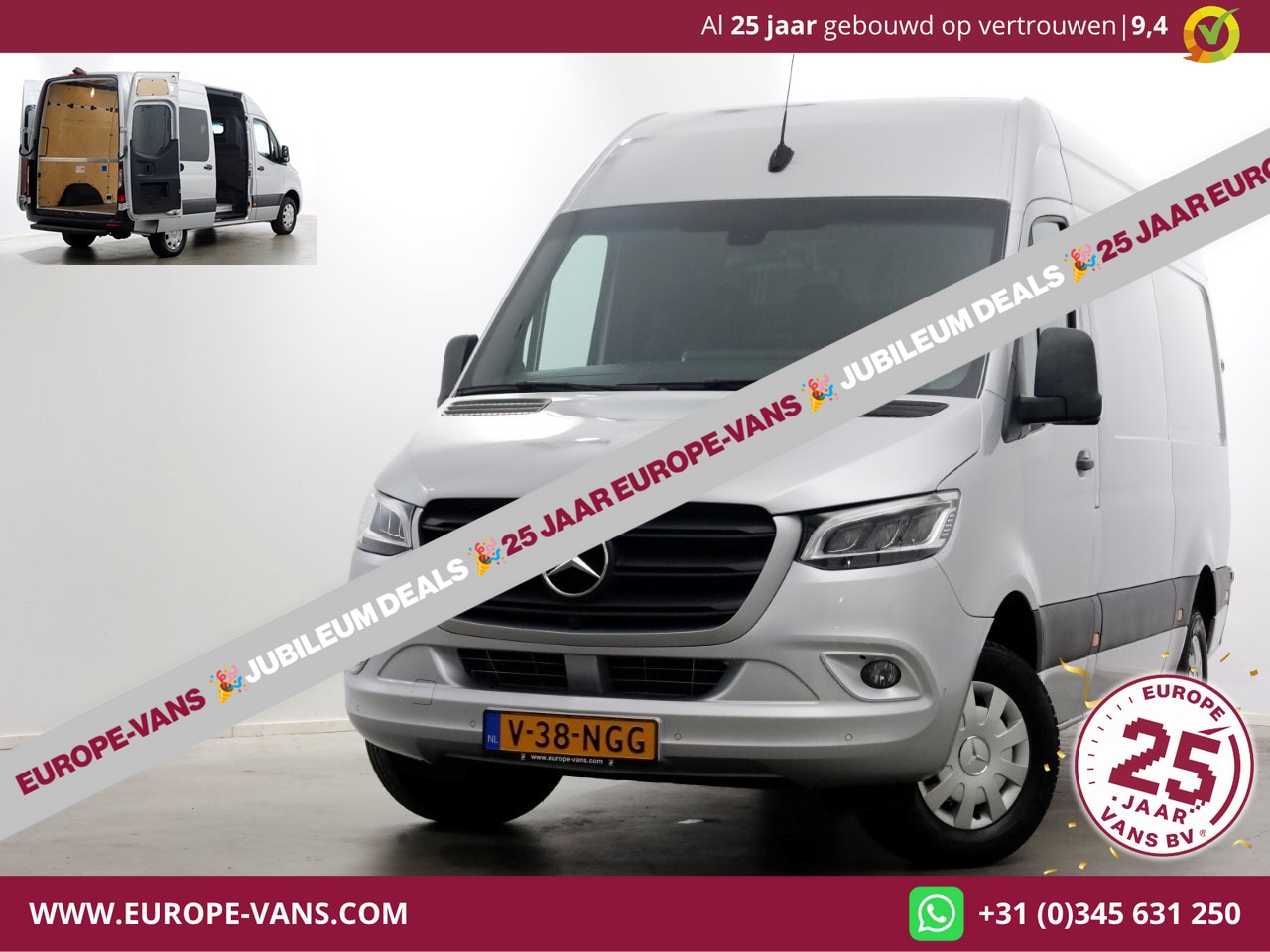 Mercedes-Benz Sprinter - 317 CDI 170pk RWD 9G Automaat L2H2 LED/Navi/360° Camera 05-2022 - AutoWereld.nl