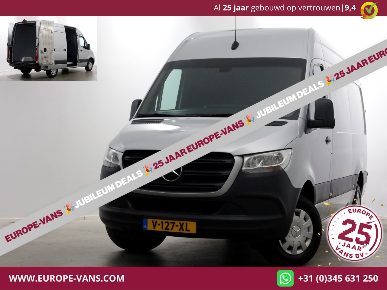 Mercedes-Benz Sprinter - 314 CDI 143pk E6 RWD 7G Automaat L2H2 Airco/Camera Trekhaak 3500kg 06-2019 - AutoWereld.nl