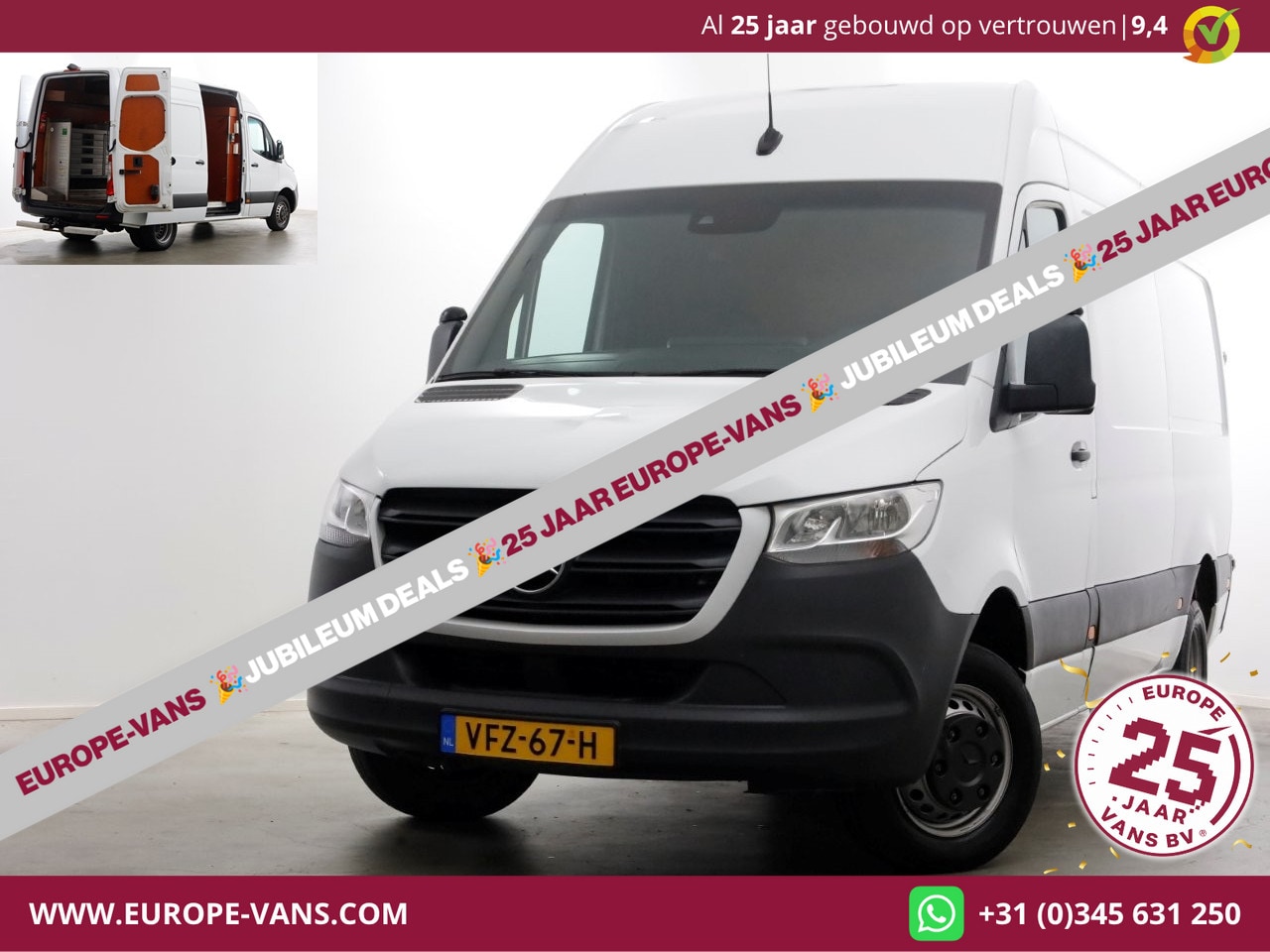 Mercedes-Benz Sprinter - 516 CDI 163pk 7G Automaat L2H2 Camera/Inrichting/230V/Trekhaak 3500kg 05-2020 - AutoWereld.nl