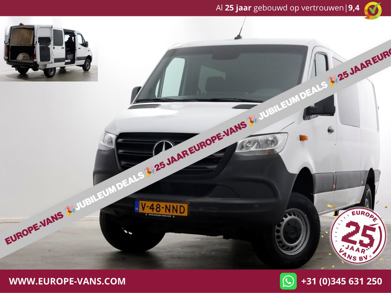 Mercedes-Benz Sprinter - 316 CDI 163pk L2H1 D.C. 4x4 ZG3 Airco/Navi/Camera 08-2020 - AutoWereld.nl