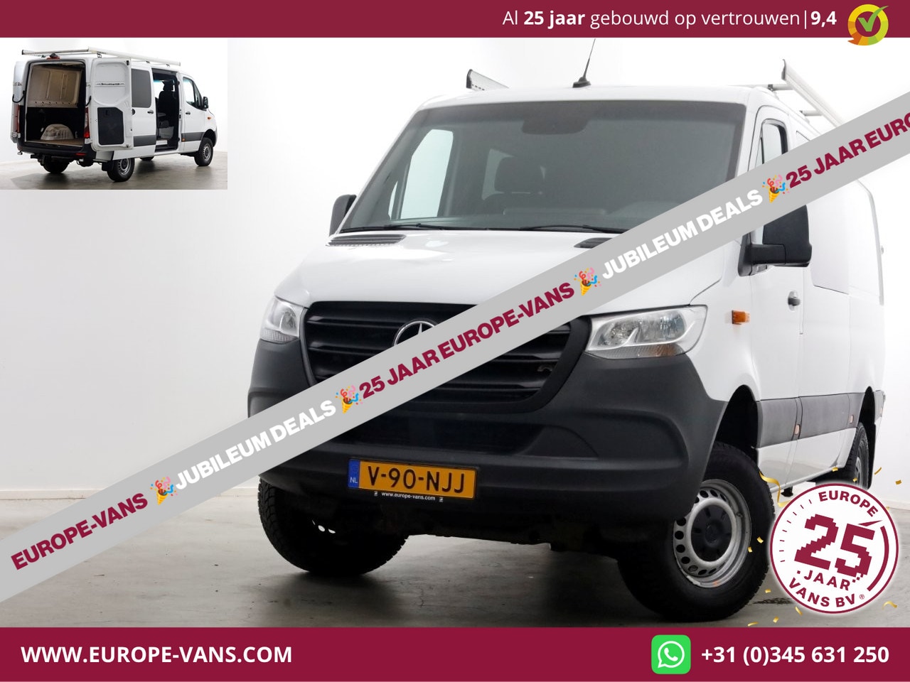 Mercedes-Benz Sprinter - 316 CDI 163pk 7G Automaat L2H1 D.C. 4x4 ZG3 Airco/Navi/Camera 12-2021 - AutoWereld.nl