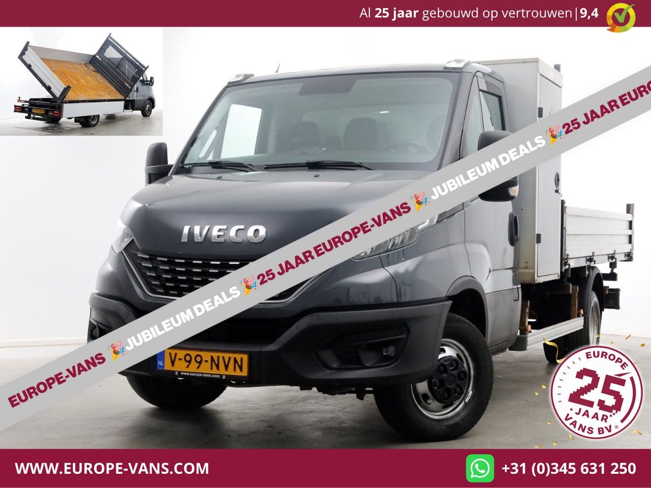 Iveco Daily - 35C18 3.0 180pk HiMatic Automaat 3-Zijdige Kipper Trekhaak 3500kg 10-2021 - AutoWereld.nl