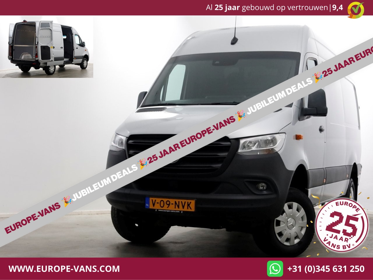 Mercedes-Benz Sprinter - 316 CDI 163pk E6 L2H2 4x4 ZG1 Airco/Navi/Camera 12-2019 - AutoWereld.nl