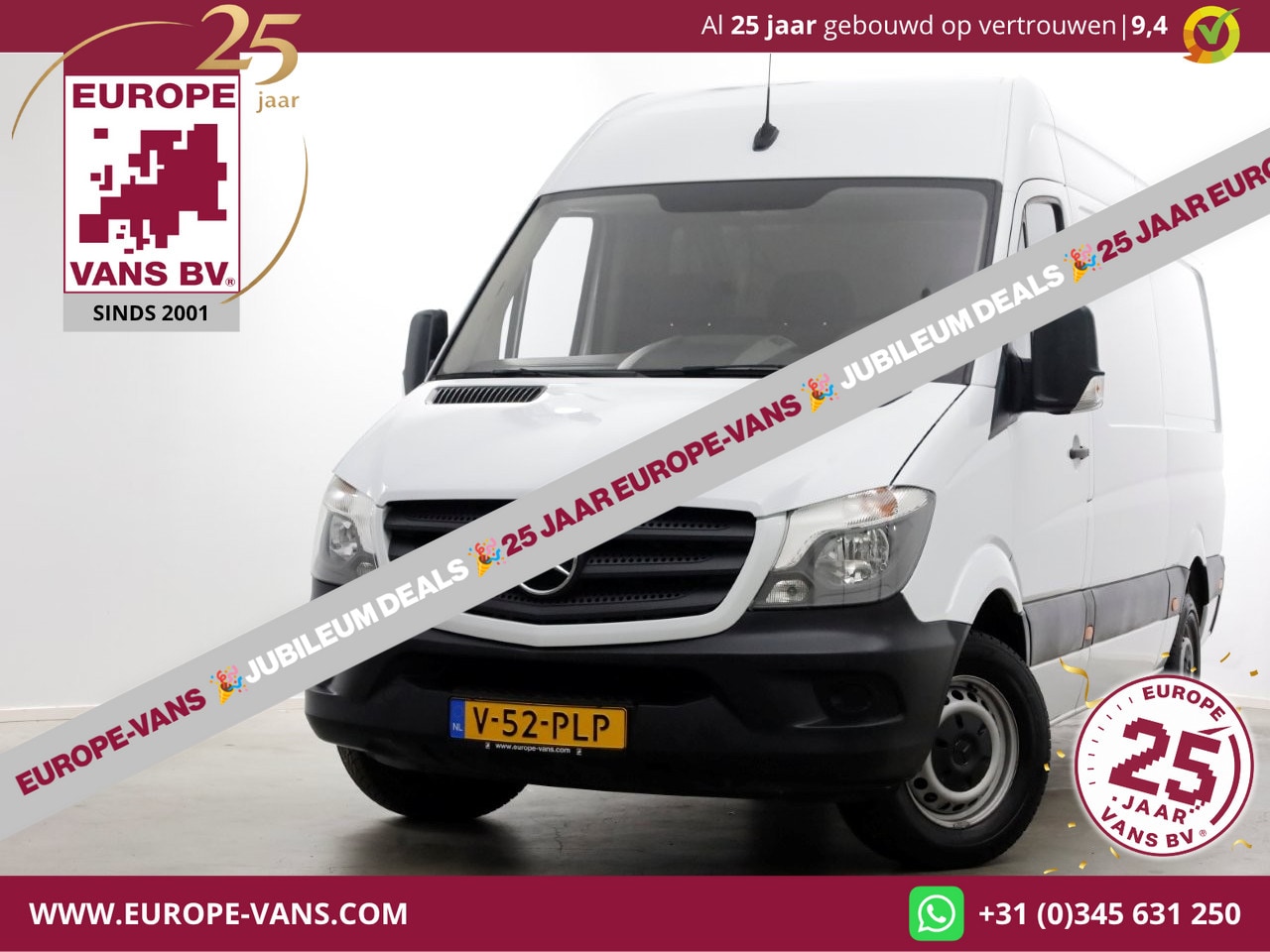 Mercedes-Benz Sprinter - 316 CDI 163pk E6 L2H2 Airco/Cruise Control/Trekhaak 3500kg 12-2018 - AutoWereld.nl