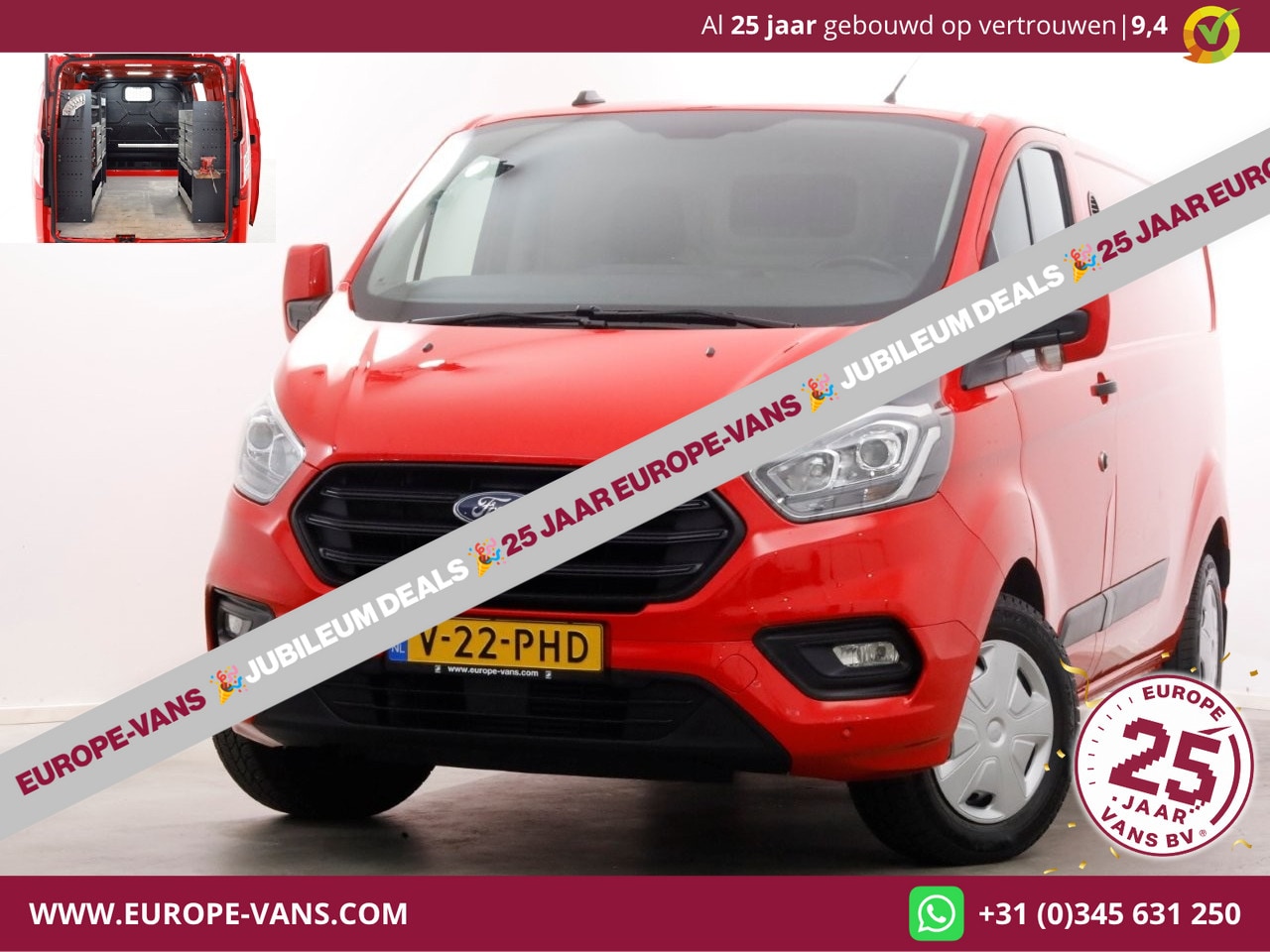 Ford Transit Custom - 340 2.0 TDCI 130pk L2H1 Airco/Inrichting/Achterklep/Camera 01-2021 - AutoWereld.nl