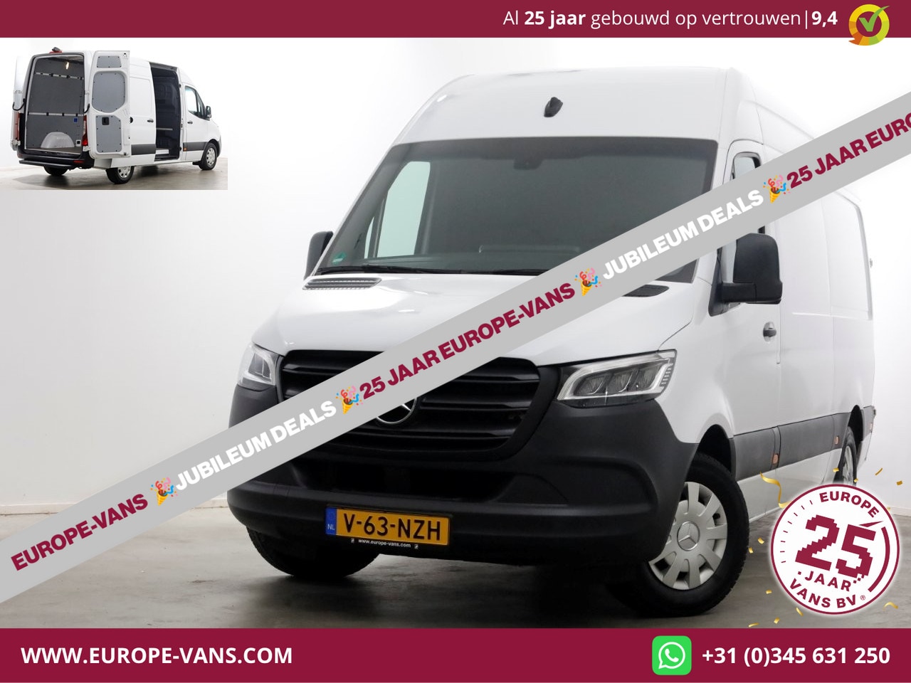 Mercedes-Benz Sprinter - 315 CDI 150pk RWD 9G-Automaat L2H2 LED/Airco/Camera 12-2020 - AutoWereld.nl