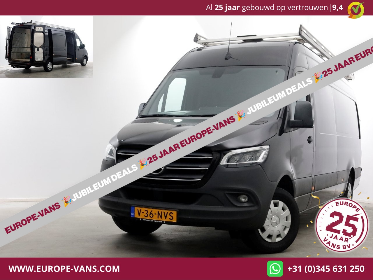 Mercedes-Benz Sprinter - 314 CDI 143pk RWD 7G Automaat L3H2 Maxi LED/Camera 12-2020 - AutoWereld.nl