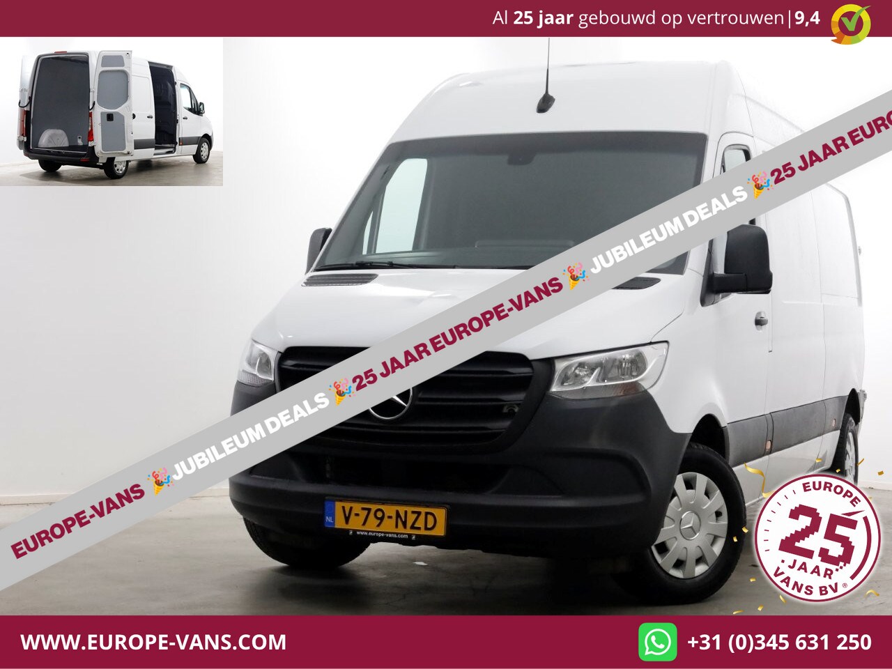 Mercedes-Benz Sprinter - 311 CDI 115pk L2H2 Airco/CarPlay 10-2023 - AutoWereld.nl