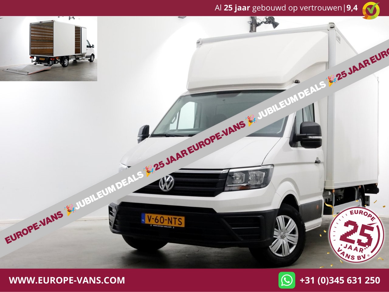 Volkswagen Crafter - 35 2.0 TDI 177pk E6 Bakwagen met bovensluiter laadklep L445cm/Trekhaak 3000kg 05-2019 - AutoWereld.nl