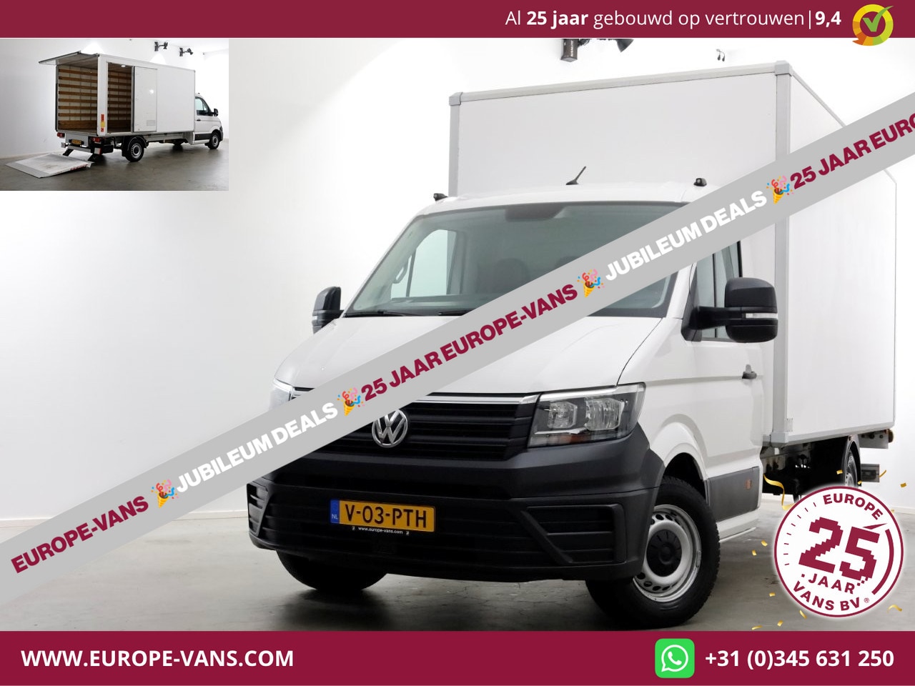 Volkswagen Crafter - 35 2.0 TDI 140pk Bakwagen met laadklep en zijdeur 03-2022 - AutoWereld.nl