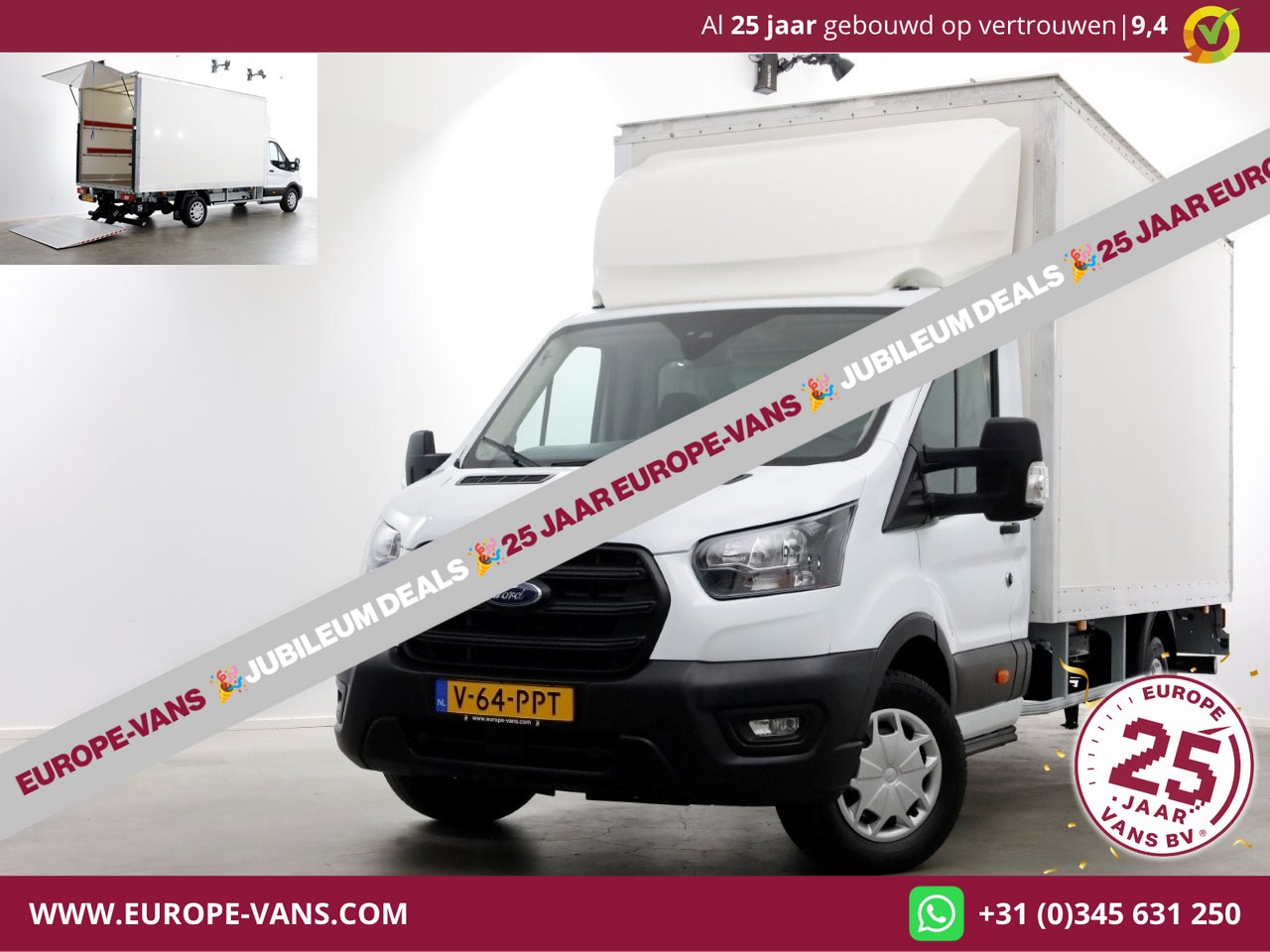 Ford Transit - 350 2.0 TDCI 130pk RWD Trend Bakwagen met laadklep 02-2024 - AutoWereld.nl