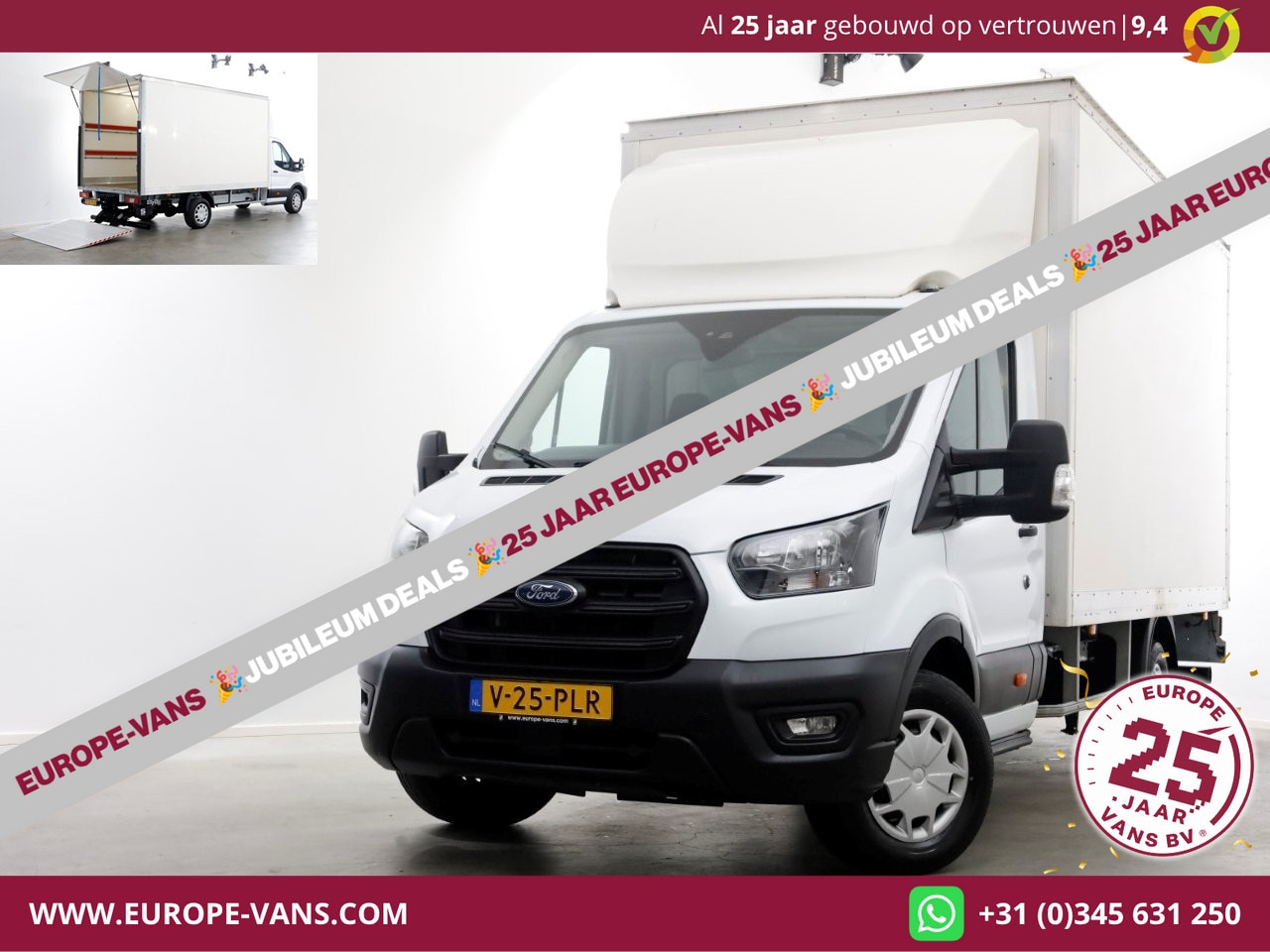 Ford Transit - 350 2.0 TDCI 130pk Trend Bakwagen met laadklep 1.005kg laadvermogen 11-2023 - AutoWereld.nl