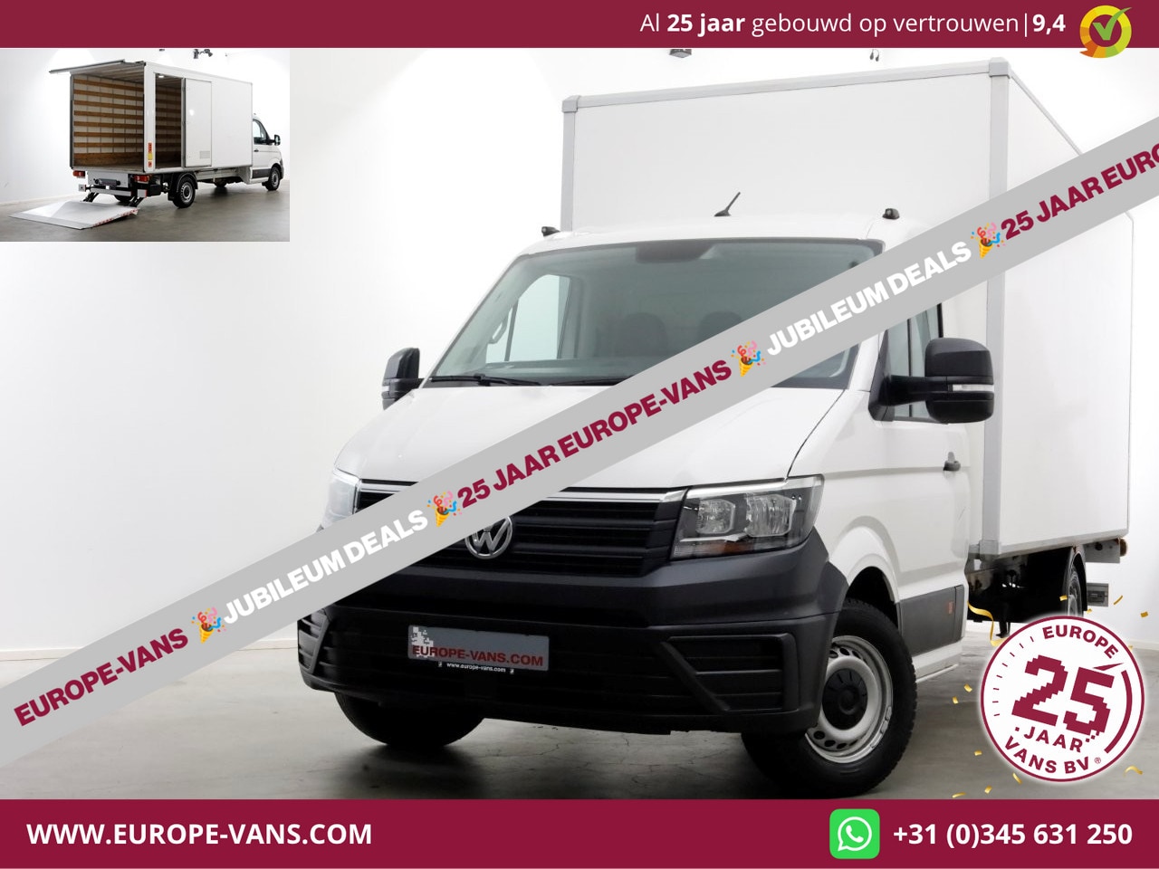 Volkswagen Crafter - 35 2.0 TDI 140pk Bakwagen met laadklep en zijdeur 12-2021 - AutoWereld.nl