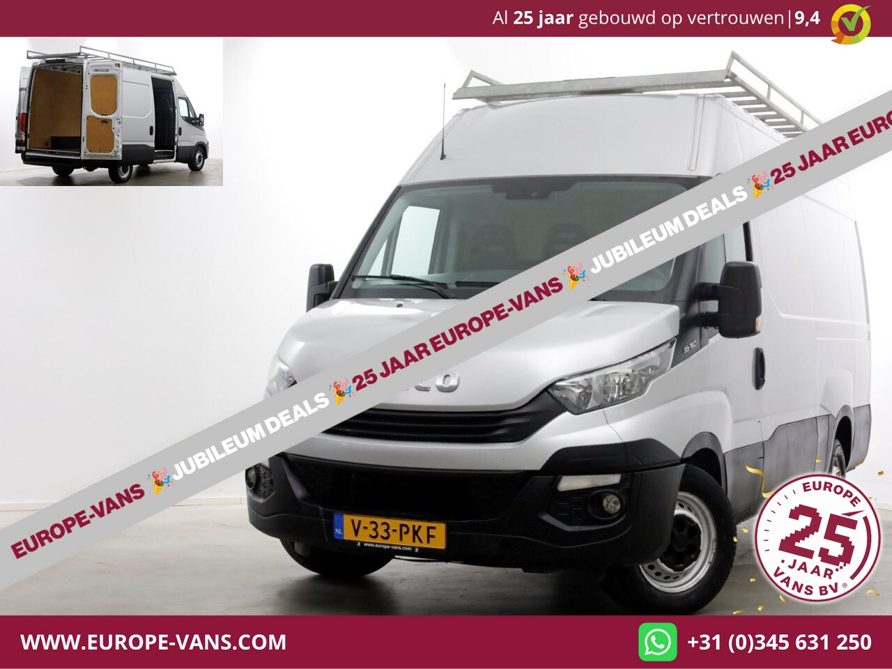 Iveco Daily - 35S14 136pk E6 L2H2 Airco/Imperiaal/Trekgewicht 3500kg 08-2018 - AutoWereld.nl