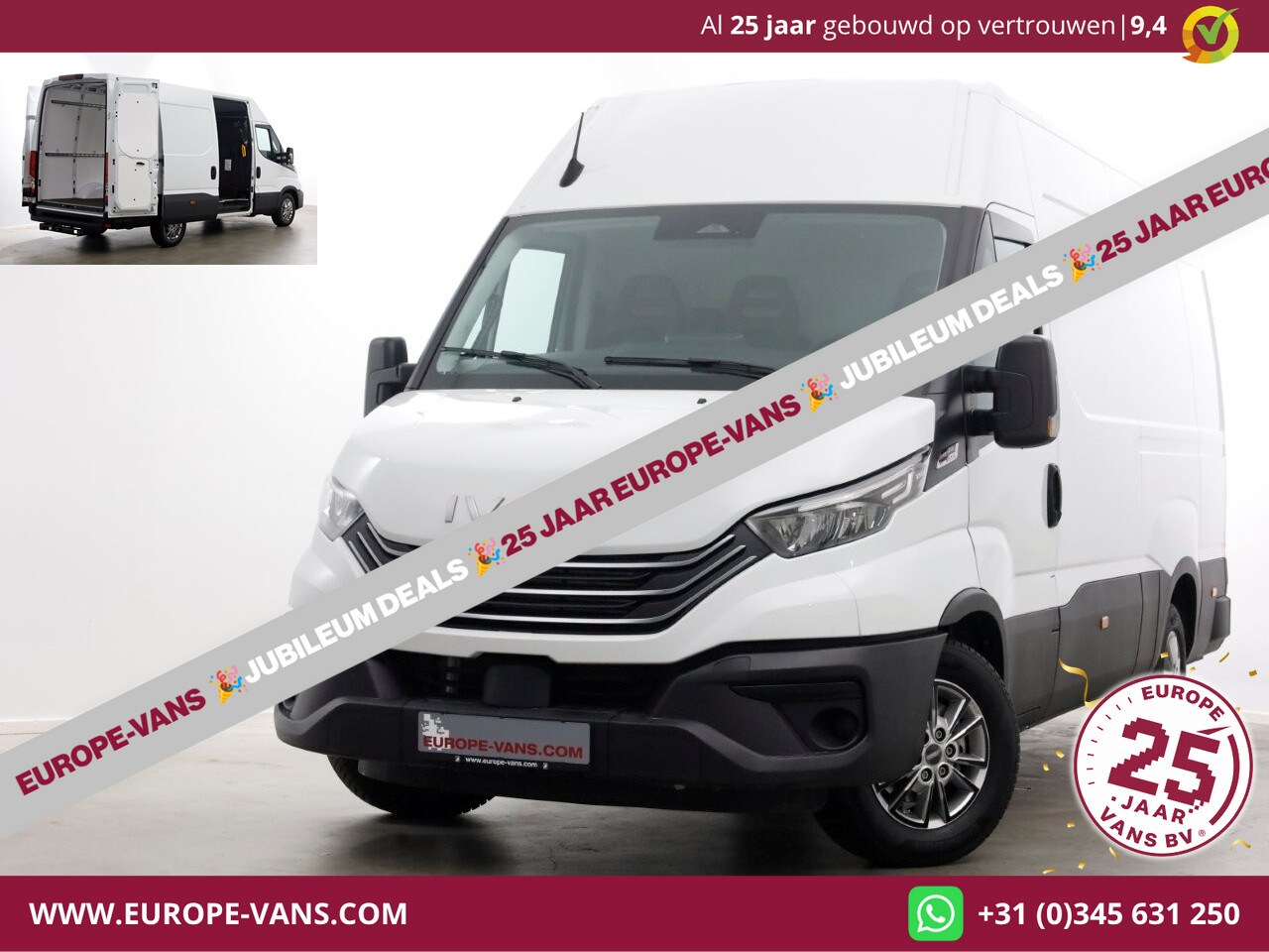 Iveco Daily - 35S21 3.0 210pk L2H2 HiMatic Automaat LED/Airco/Trekhaak 3500kg NIEUW 11-2024 - AutoWereld.nl