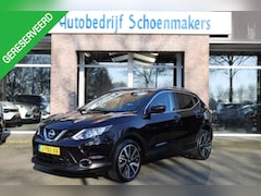 Nissan Qashqai - 1.2 Tekna CARPLAY STOELVERW. 360-CAMERA DAB HALFLEER 19"LMV NAVI CRUISE 2xPDC CLIMA ENZ