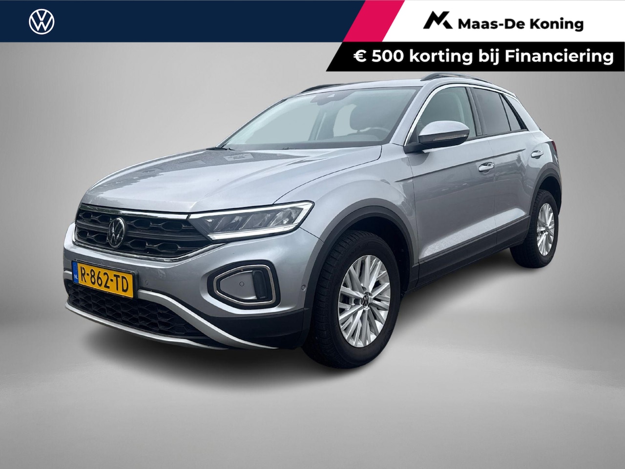 Volkswagen T-Roc - 1.0 TSI 110pk Life · Camera · Apple/Android Car Play · Navigatie · P-Sensoren · 16'' Inch - AutoWereld.nl