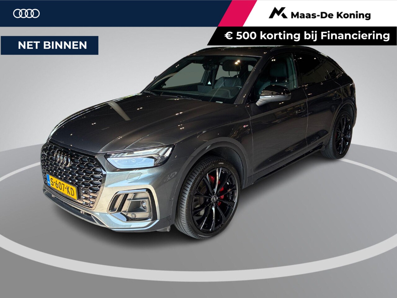 Audi Q5 Sportback - 50 TFSI e 299pk S edition Competition · 360 gr Camera · Apple/Android Car Play · Adaptive - AutoWereld.nl