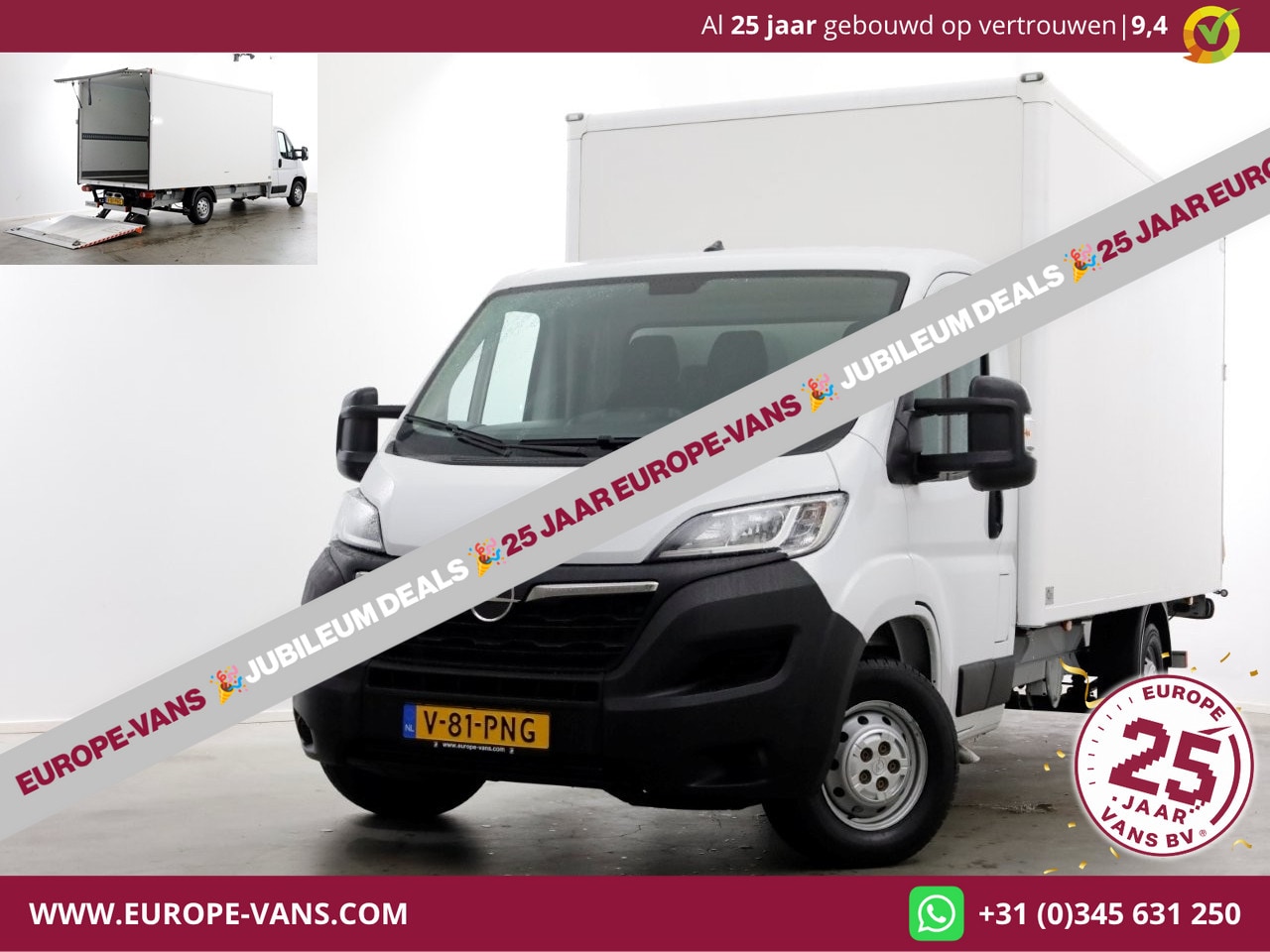 Opel Movano - 2.2D 140pk Bakwagen met laadklep 1.060kg laadvermogen 06-2024 - AutoWereld.nl