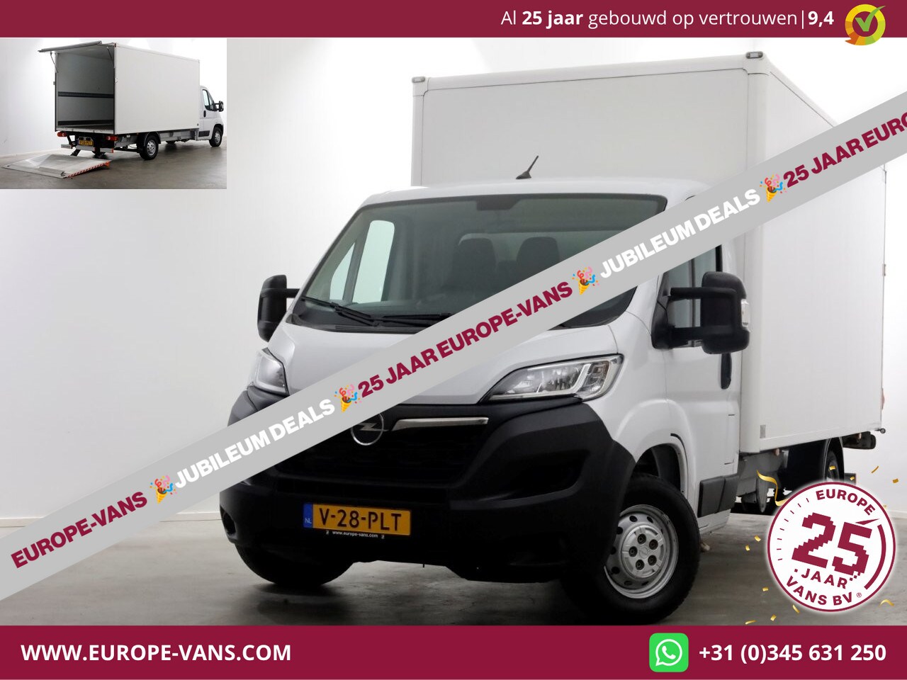 Opel Movano - 2.2D 140pk Bakwagen met laadklep 1.060kg laadvermogen 02-2024 - AutoWereld.nl