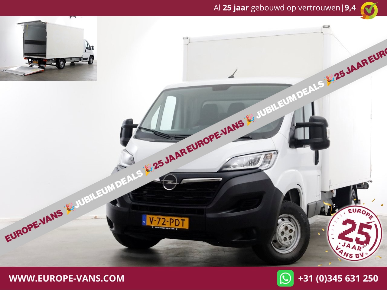 Opel Movano - 2.2D 140pk Bakwagen met laadklep 1.060kg laadvermogen 08-2023 - AutoWereld.nl