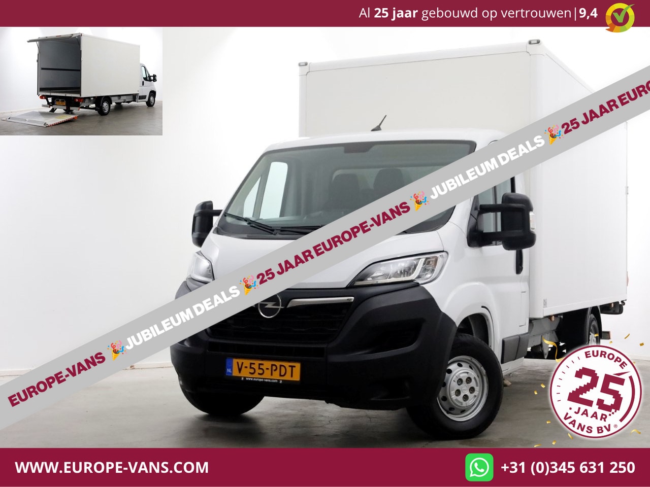 Opel Movano - 2.2D 140pk Bakwagen met laadklep 1.060kg laadvermogen 08-2023 - AutoWereld.nl