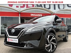 Nissan Qashqai - 1.3MHEV TEKNA+ AUT. PANO HEADS-UP LEER CAMERA NAVI CARPLAY EL.STOELEN
