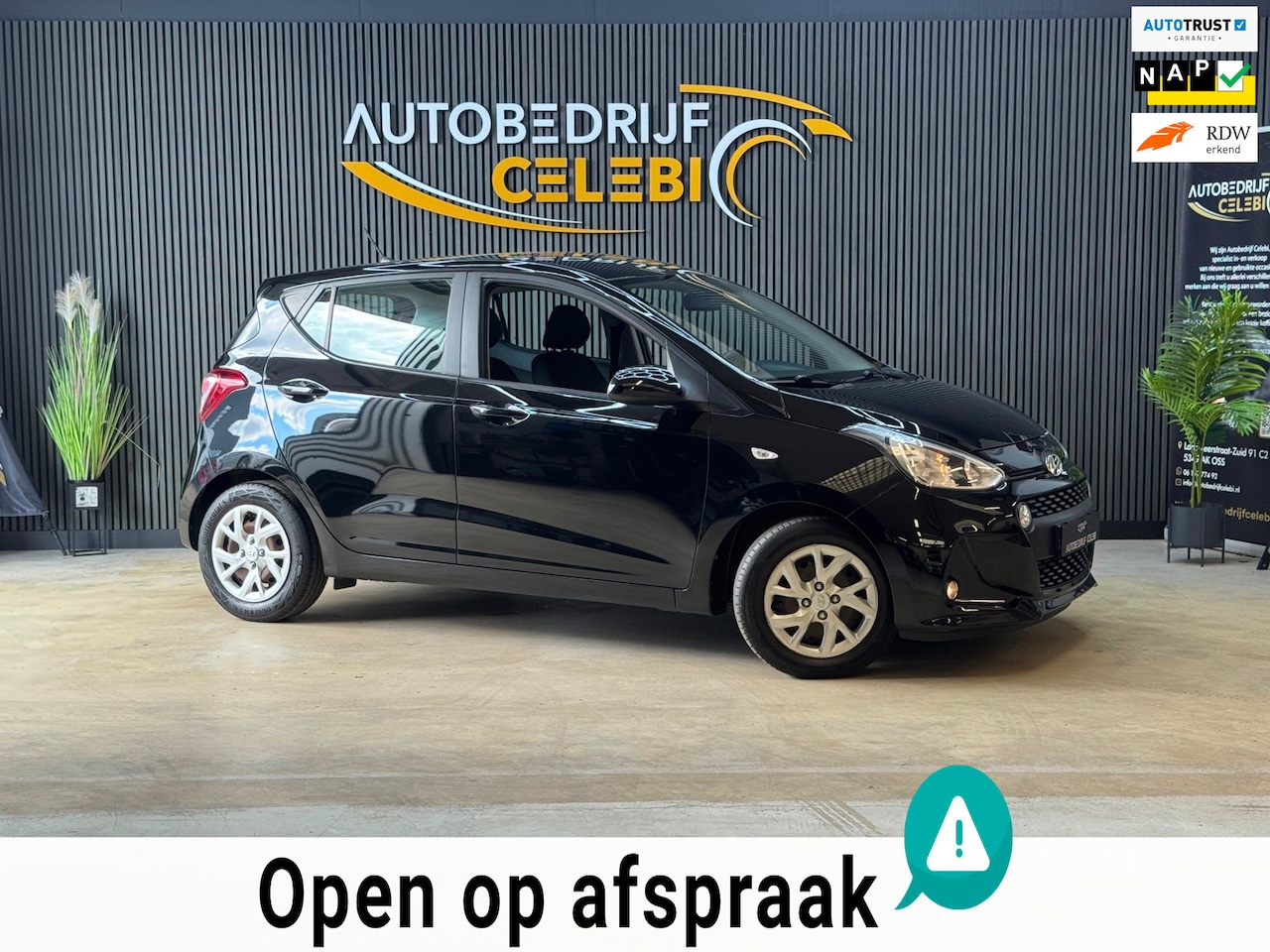 Hyundai i10 - 1.0i Comfort 2019 ZWART CRUISE|AIRCO|ELEKTRR|NAP - AutoWereld.nl