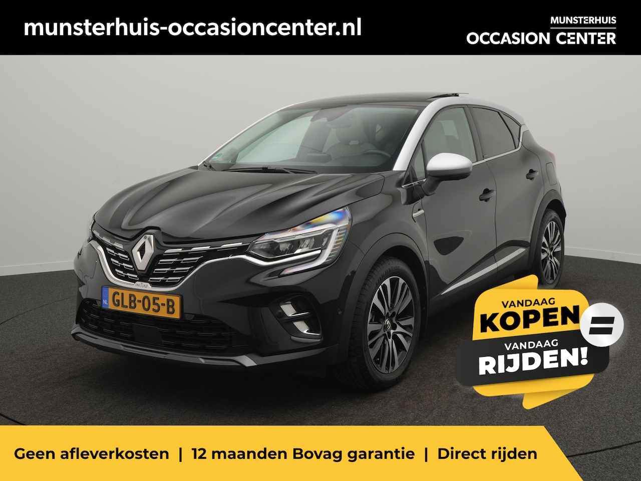 Renault Captur - 1.6 E-Tech Plug-in Hybrid 160 Initiale Paris - RIJKLAARPRIJS - LAGE KILOMETERSTAND! - Rond - AutoWereld.nl